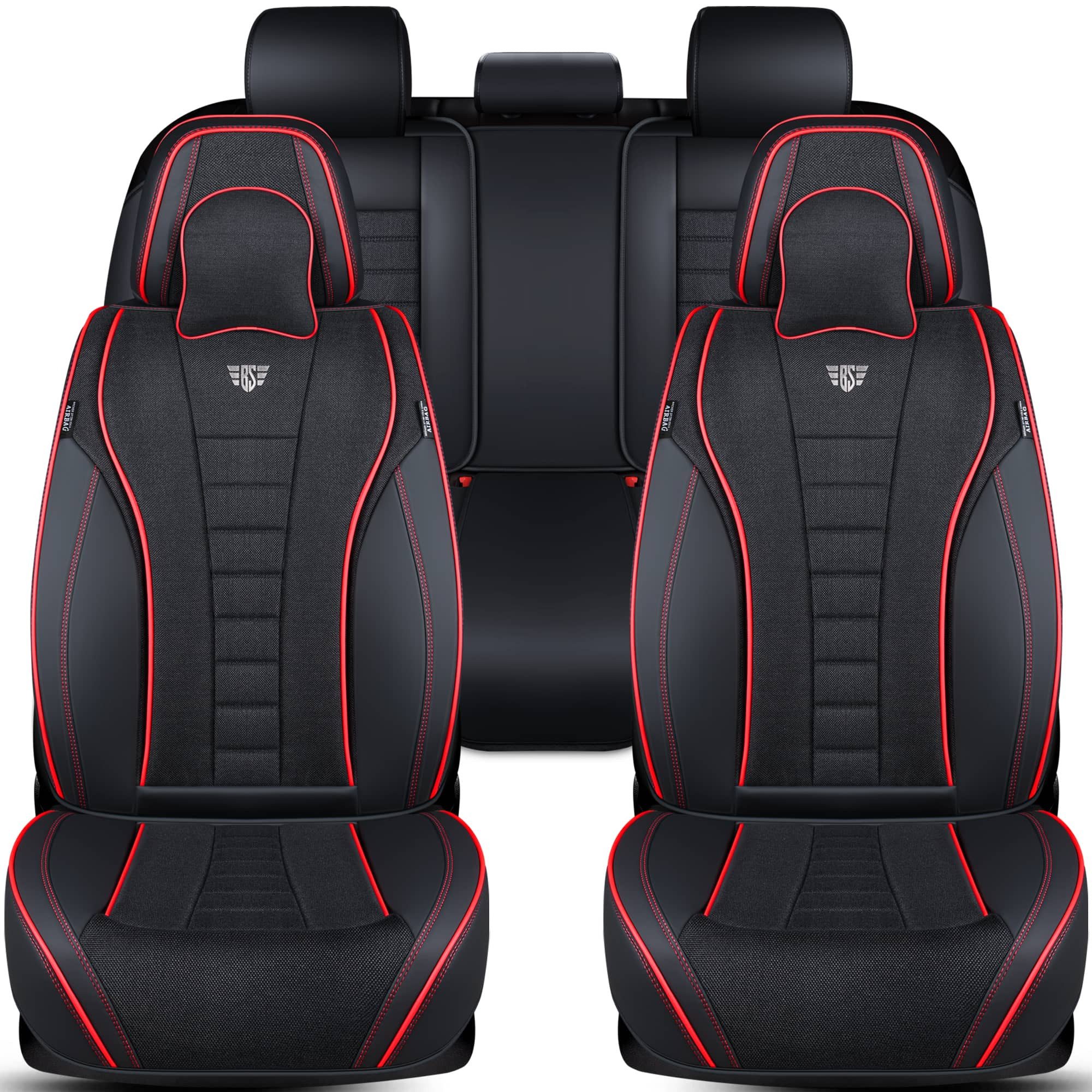 BREMER SITZBEZÜGE Autositzbezug für VW Golf Bj 2012-20 (FNL1), Set, 2-tlg., Komplettset Vorne und Hinten, in Schwarz