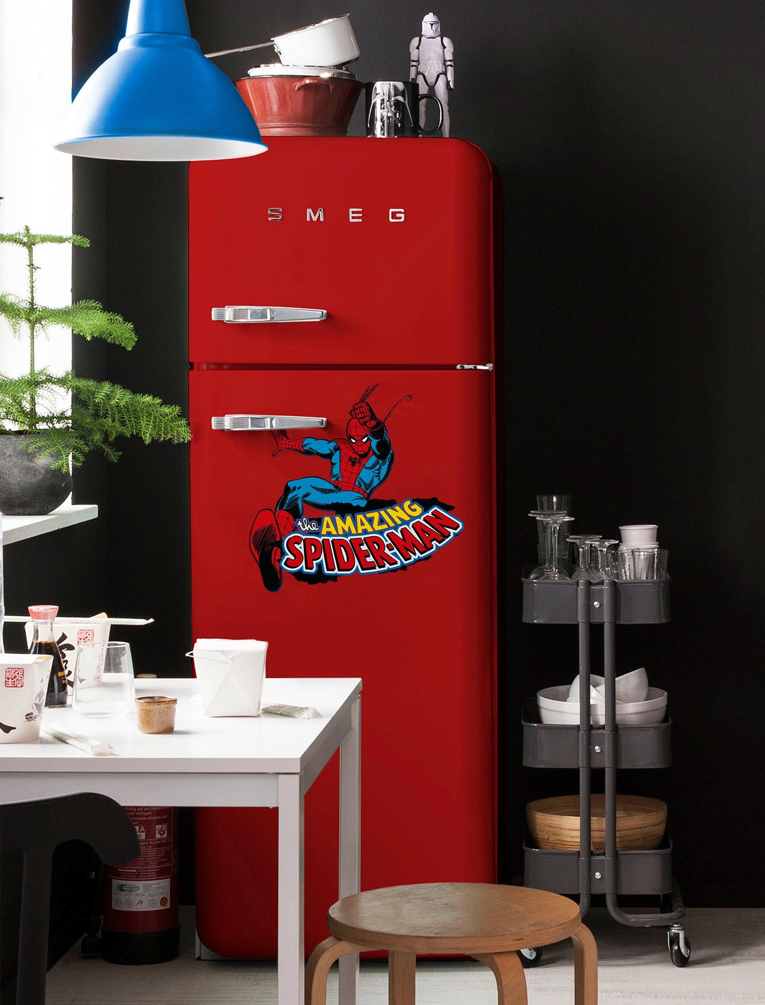 Komar Wandtattoo Spider-Man Comic Classic - Größe 50 x 70 cm (1 St), selbstklebend, Wandsticker, Kinderzimmer