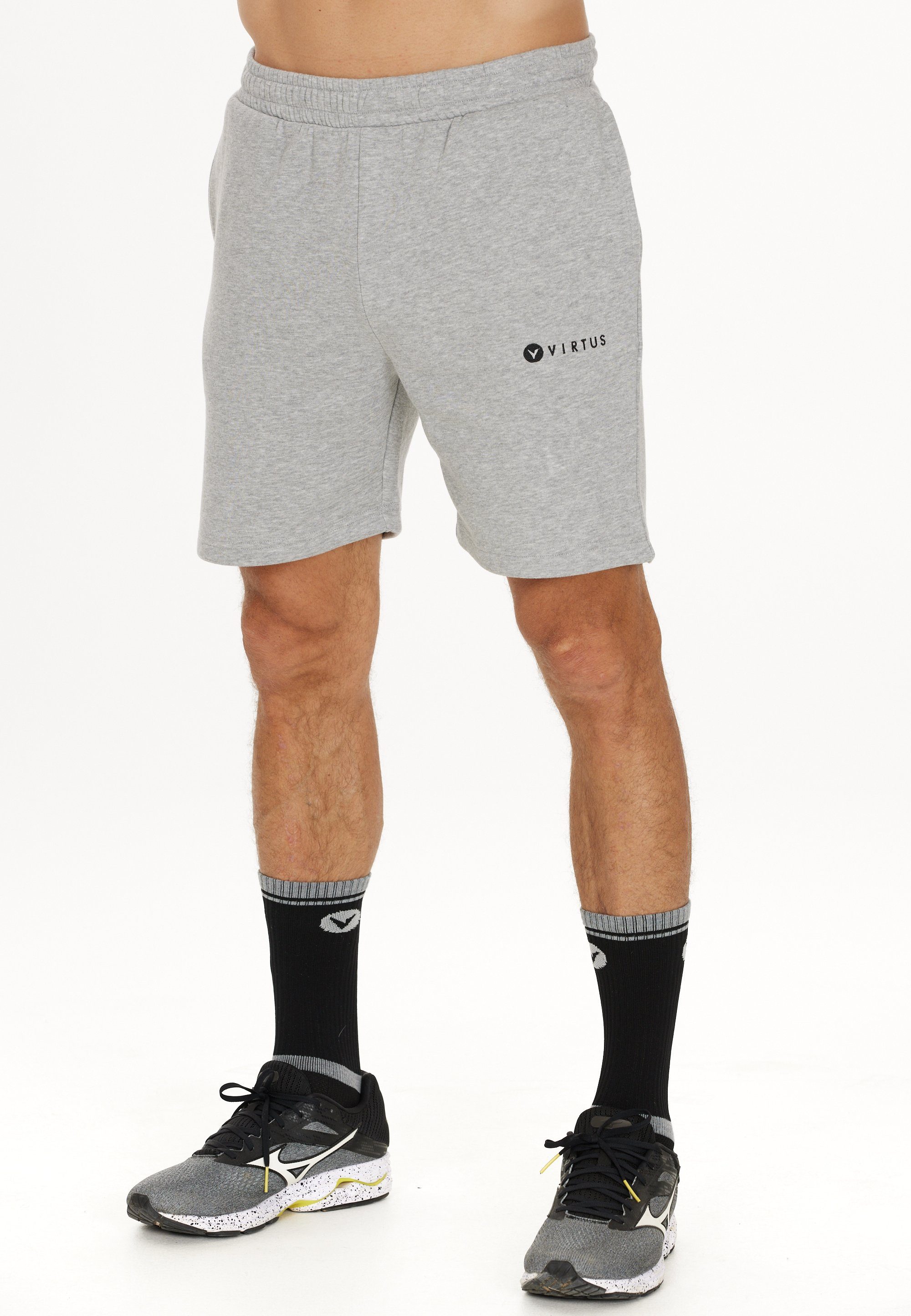 in Shorts Design Virtus Kritow sportlichem grau-meliert