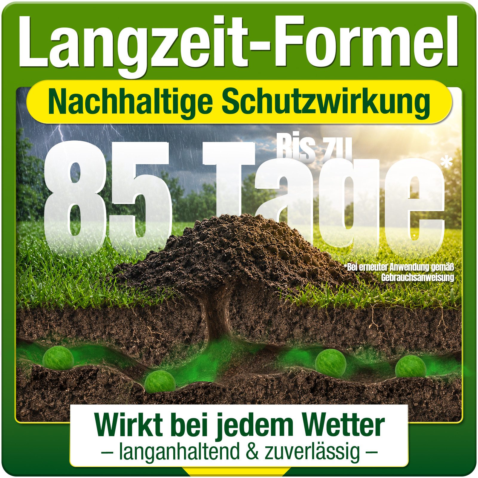 HEIMWERT Vergrämungsmittel Heimwert Maulwurfkugeln, 100 Stück, 2-St., Vorteilspackung, Giftfrei, geräuschlos, Langzeitwirkung bis zu 85 Tage, Made in Germany – Bild 5 von 5