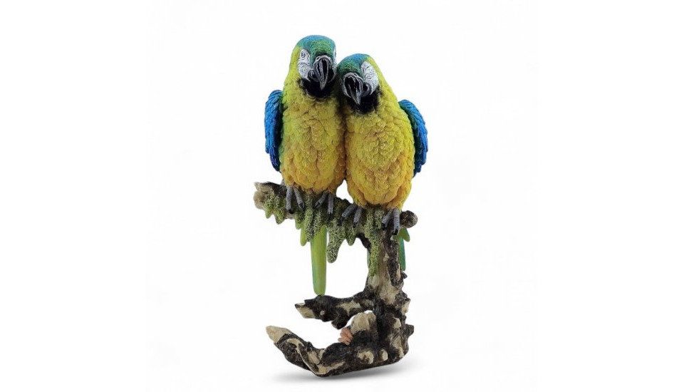 Figurendiscounter Gartenfigur Dekofigur Papagei 40 cm bunt