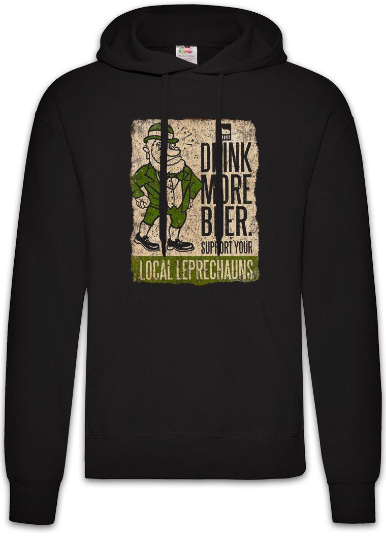 Hoodie Drink More Ganshers Fun Herren Hoodie Kobold Beißer Leprechauns
