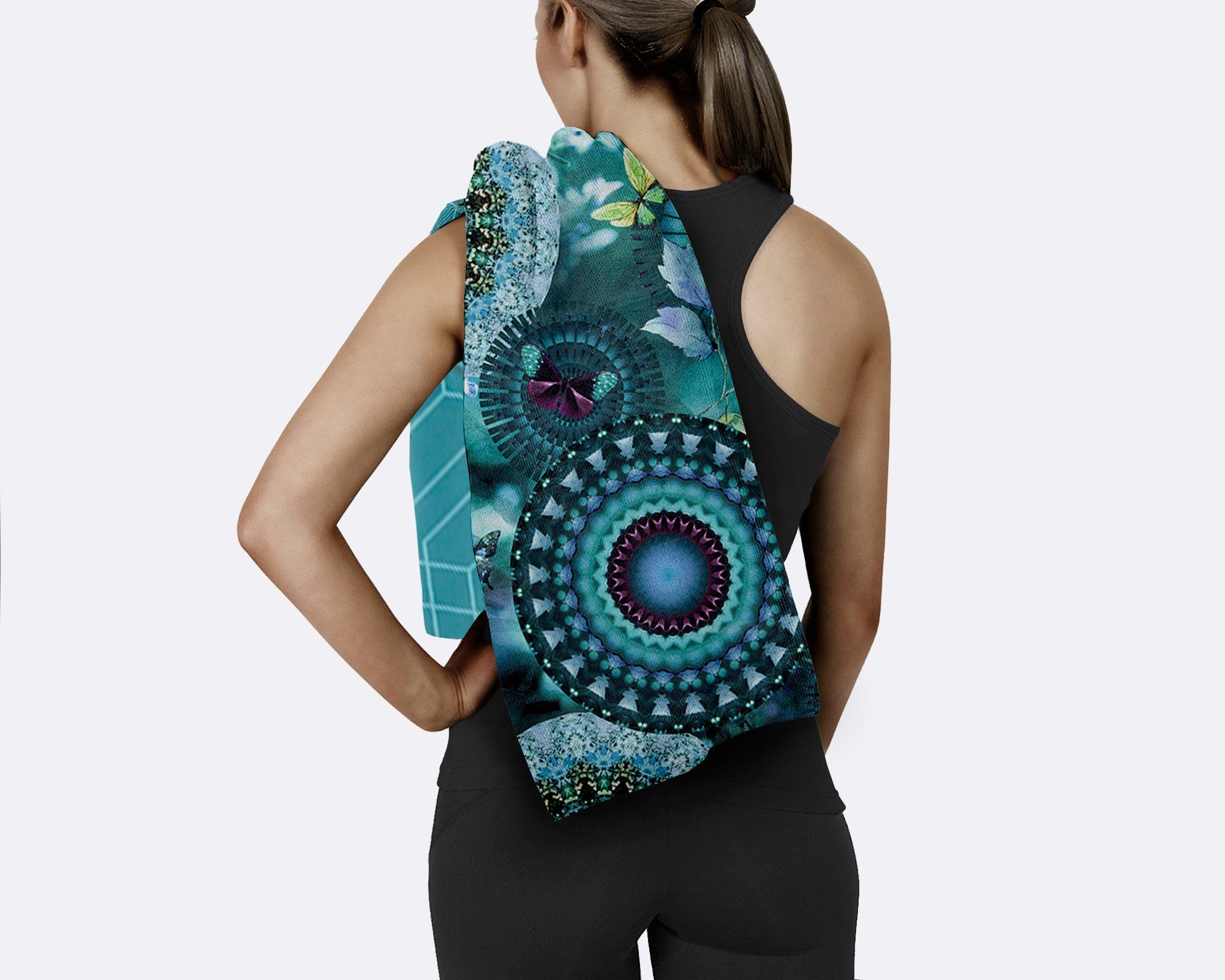 hip Reisehandtuch Luciano, Microfaser (1-St), Mikrofaser, Schnelltrocknend, Reisen, Sport, Yoga, Wendeoptik