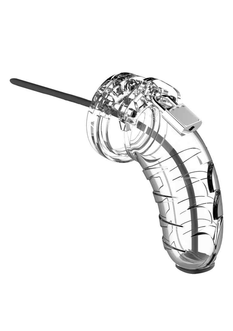 ManCage Peniskäfig Model 16 - Chastity - 4.5" - Cock Cage mit Urethal - Transparent, anpassbarer Durchmesser