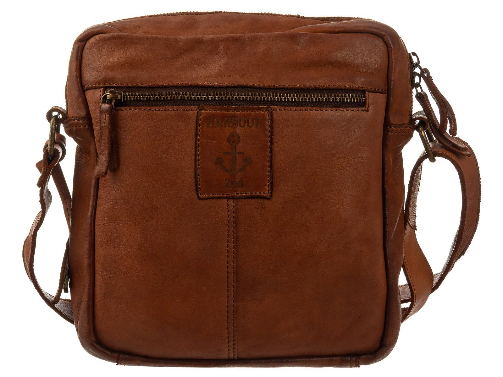 HARBOUR 2nd Shopper Arion Crossbody-Style Cool Casual Umhängetasche (ein Stück, 1-tlg., ca. B/H/T 24/26/5 cm), Leder