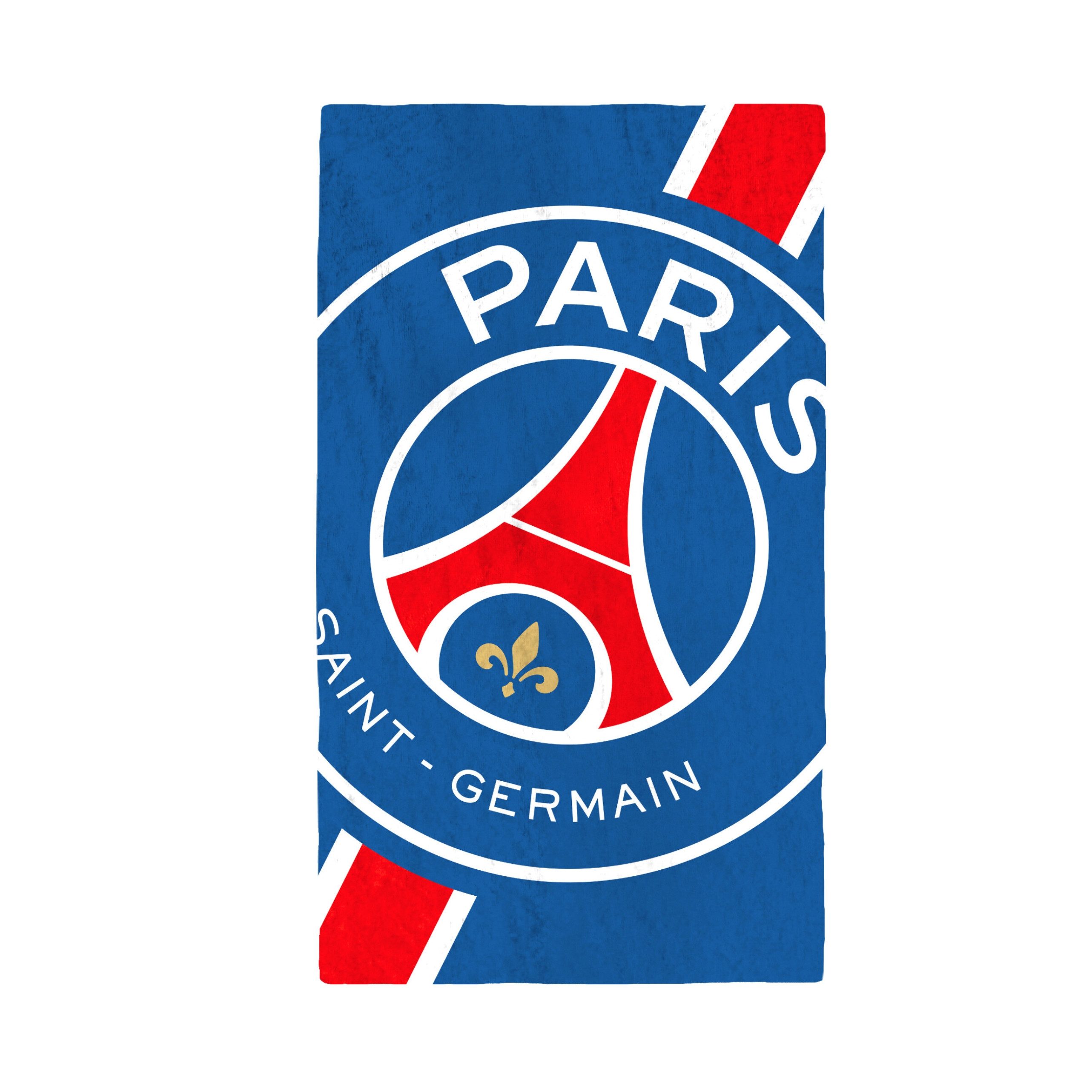 MTOnlinehandel Badetuch Paris Saint-Germain 70x120 cm, Fußball, 100% Baumwolle (1-St), PSG Logo für echte Fans mit Leidenschaft