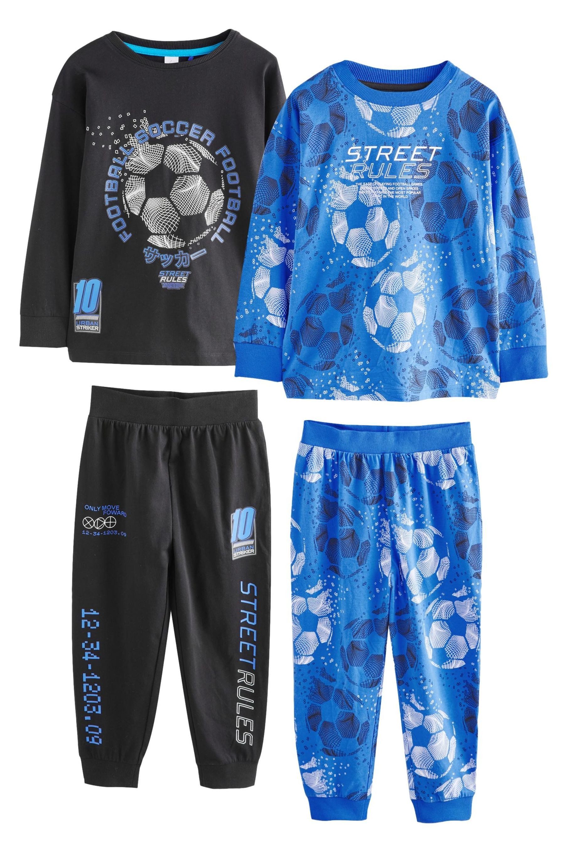 Next Pyjama Schlafanzüge mit langen Ärmeln, 2er-Pack (4 tlg)