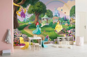 Komar Fototapete Disney Princess Rainbow, 368x254 cm (Breite x Höhe), inklusive Kleister