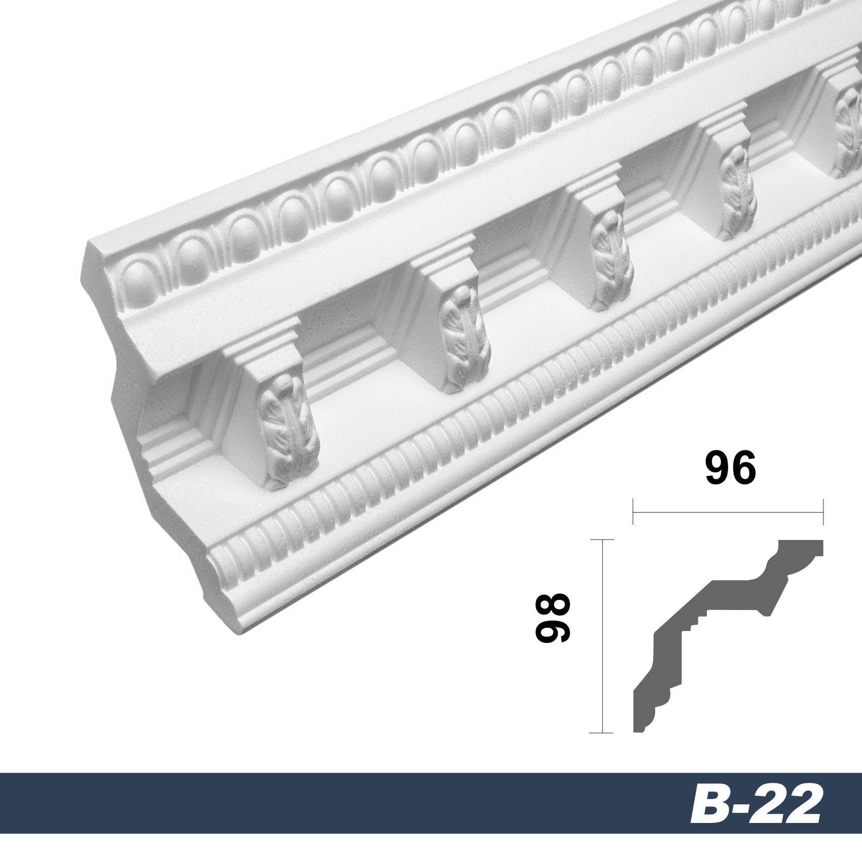 marbet design Stuckleiste B-22, 20 Meter, günstig online kaufen