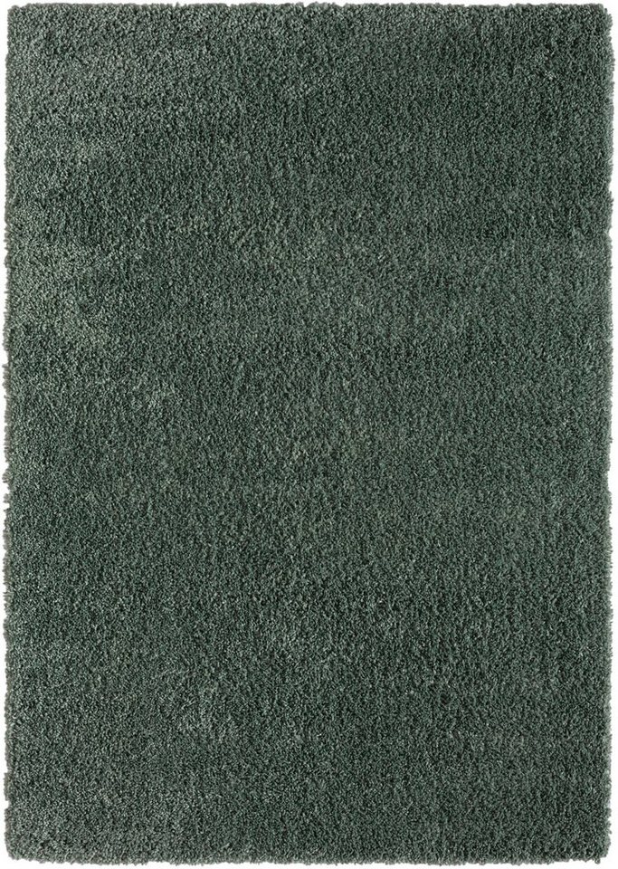 Teppich Banji, my home, rechteckig, Höhe: 37 mm, Uni Farben, weich und  flauschig, auch als Läufer & in rund erhältlich