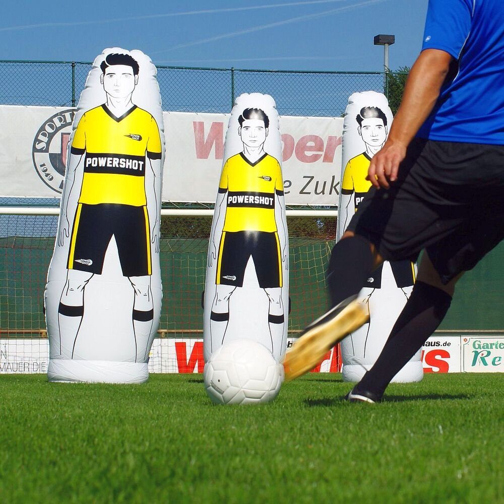 Power Shot Freistoßmauer Fußball-Dummy Air, Stabiler Stand durch den mit Wasser befüllbaren Sockel