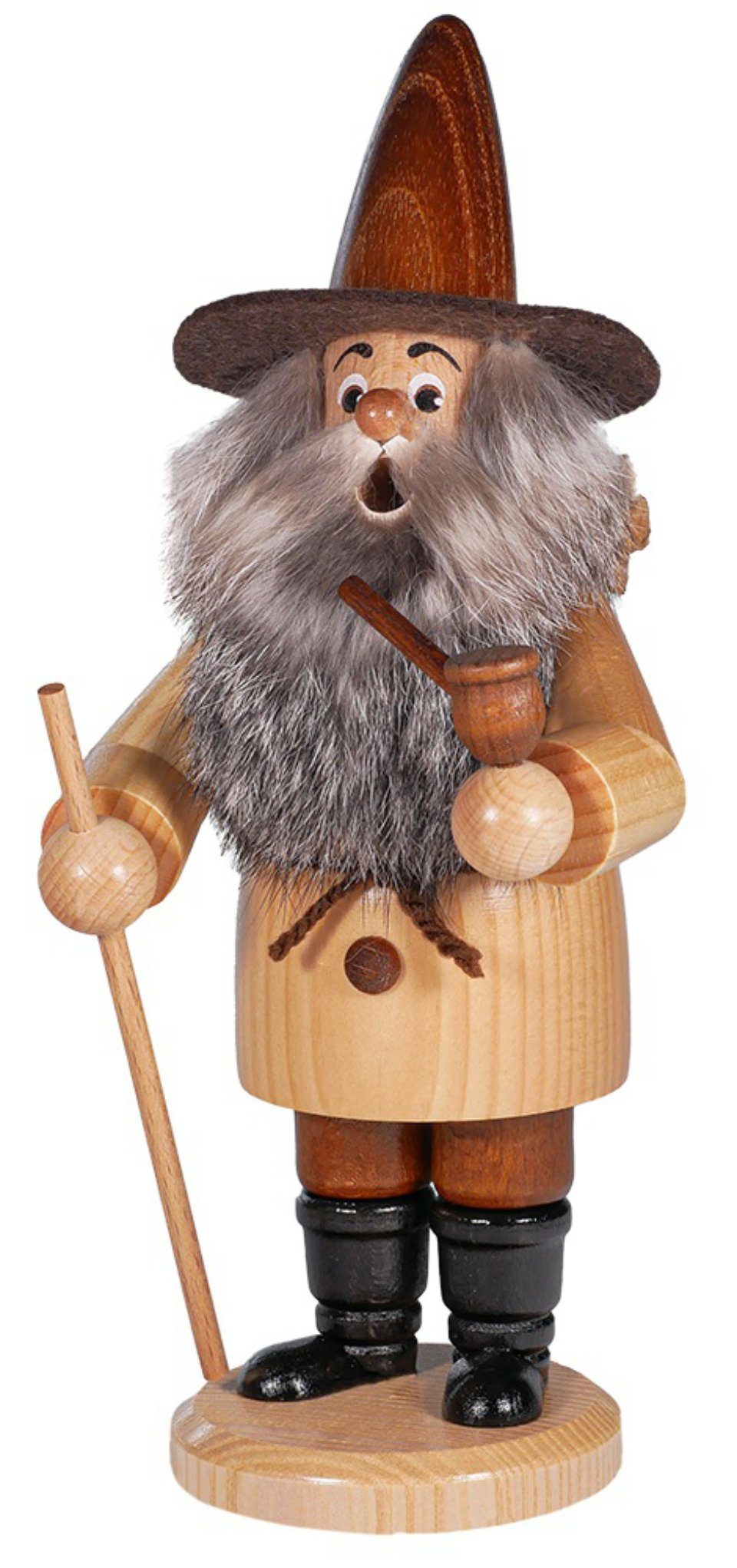 DWU - Drechselwerkstatt Uhlig Фигурка курильщик DWU Räuchermann Holzsammler, (1 St), Handarbeit aus dem Erzgebirge