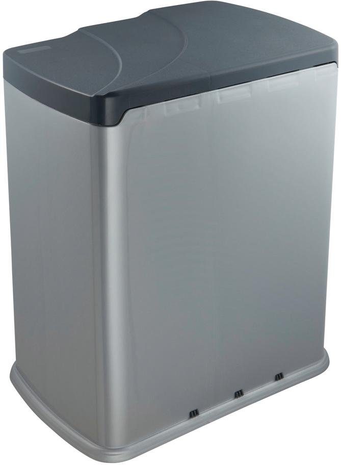 keeeper Mülleimer gunnar, Treteimer 7 l + 15 l, mit 2 Abfallbehältern, Made in Europe