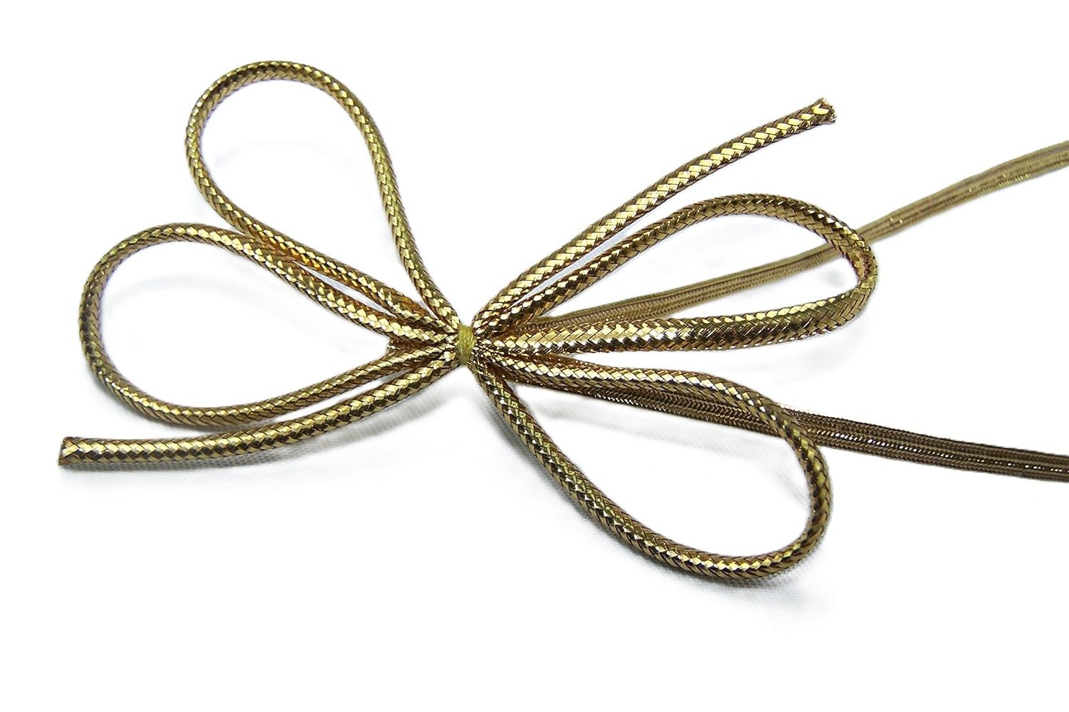 Schleifenparadies Geschenkpapier praktische Geschenkschleifen in Silber und Gold, mit Gummiband, (4St), wiederverwendbar, festlich, schnelle Handhabung, festlich