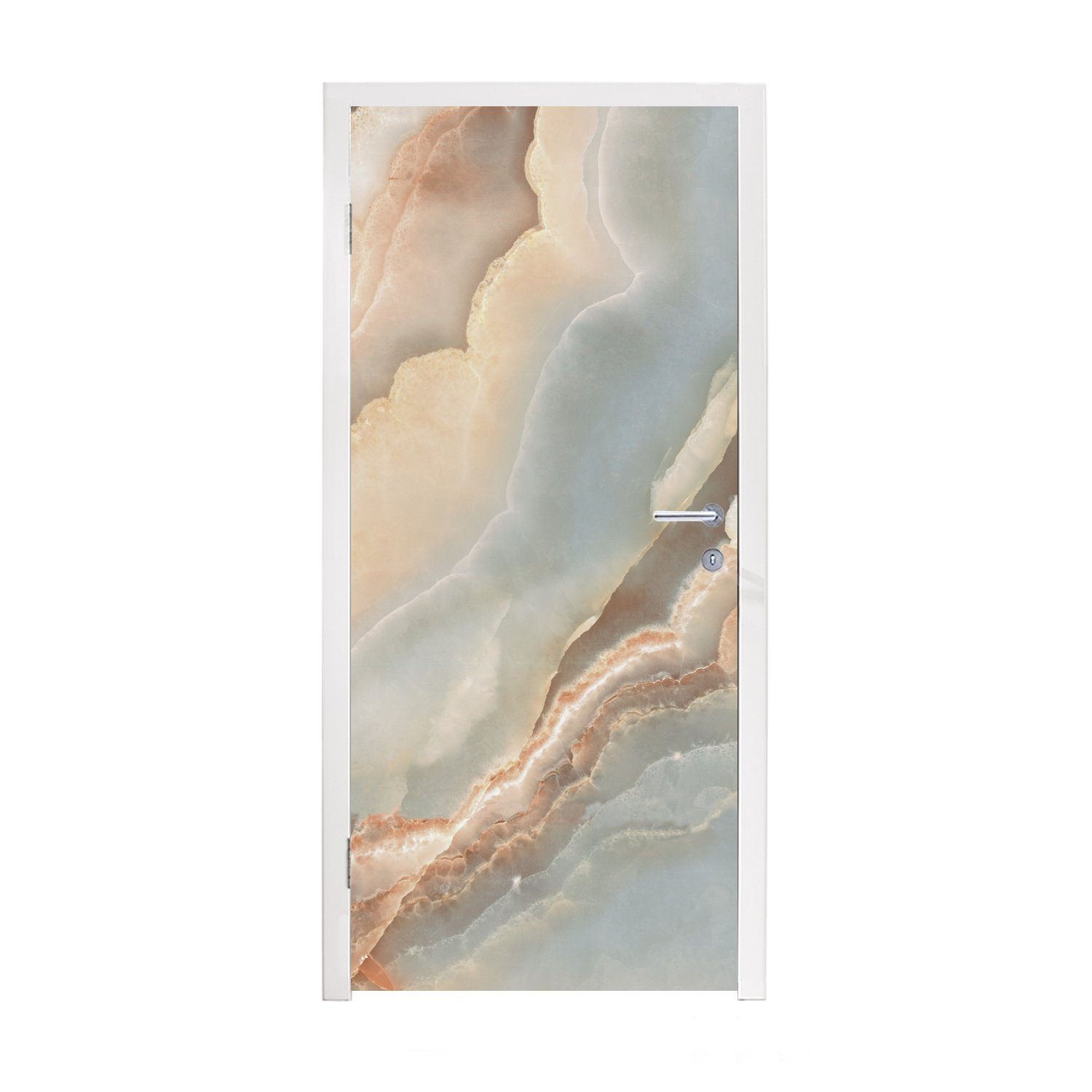 MuchoWow Türtapete Luxus - Mineralien - Natursteine, Matt, bedruckt, (1 St), Fototapete für Tür, Türaufkleber, 75x205 cm