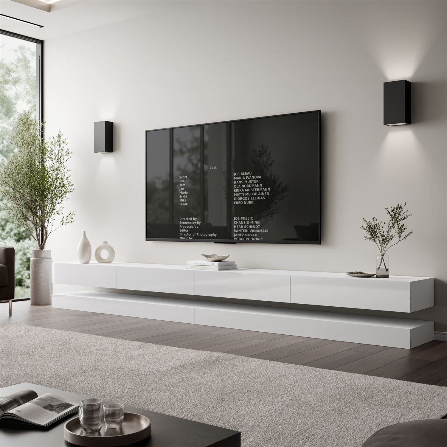 Lookway TV-Schrank SKY 280 cm mit LED-Beleuchtung (1x Tv-Schrank)