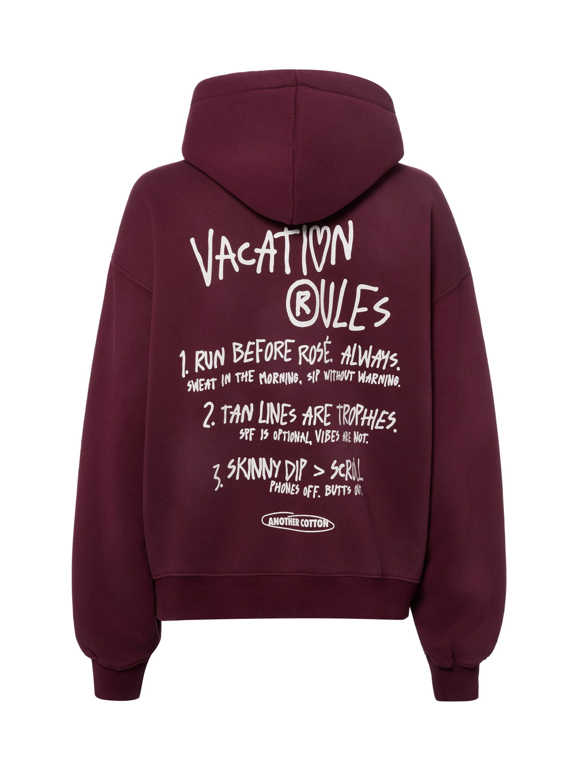 Another Cotton Lab Kapuzenpullover Vacation Rules