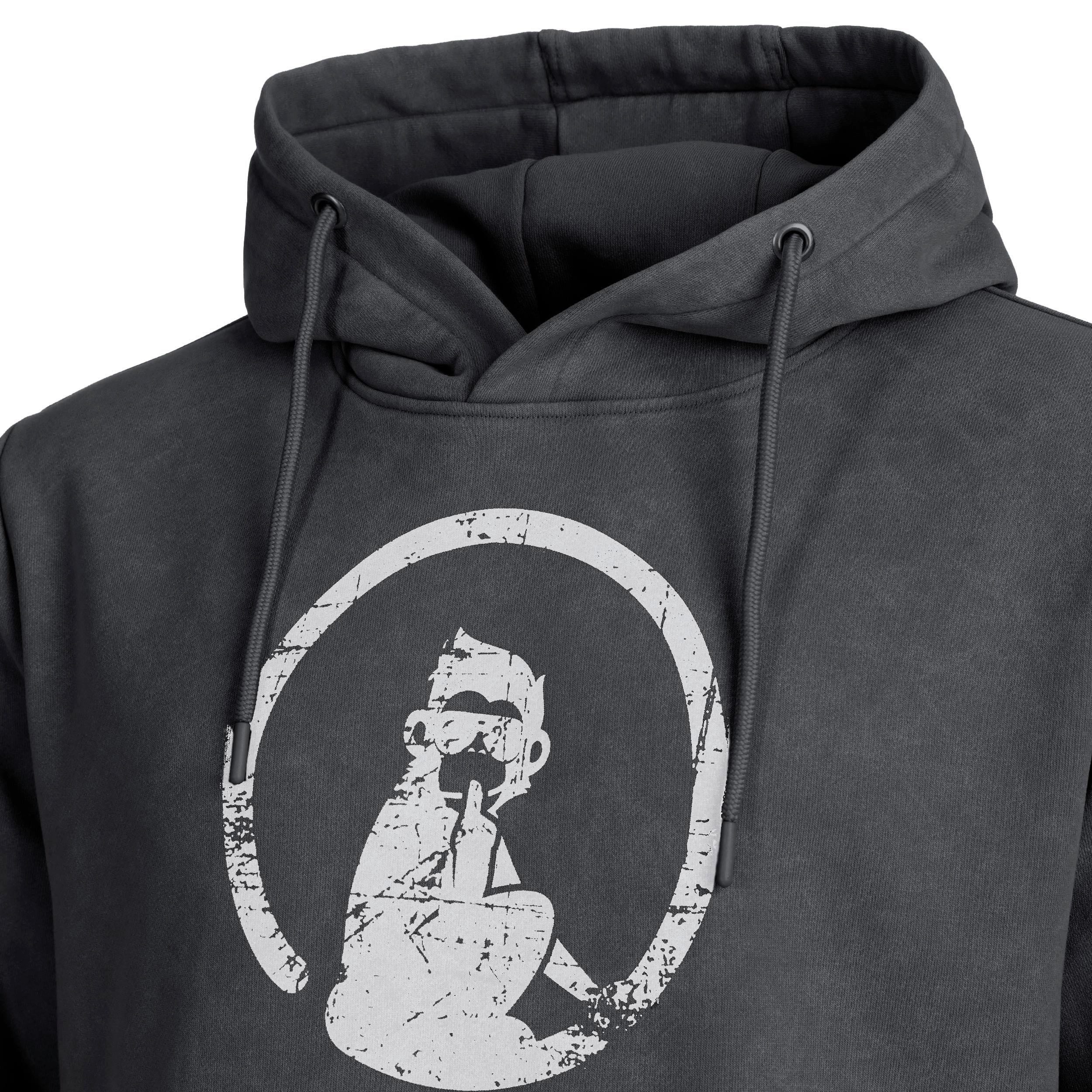 Quiet Please Kapuzensweatshirt Washed Out Loose Fit
