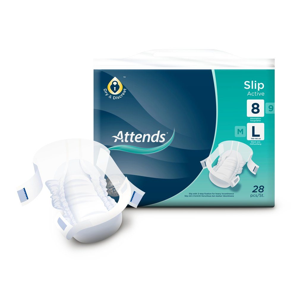 Attends GmbH Inkontinenz-Pants Attends Slip Active 8 Large (4x28 Stk)