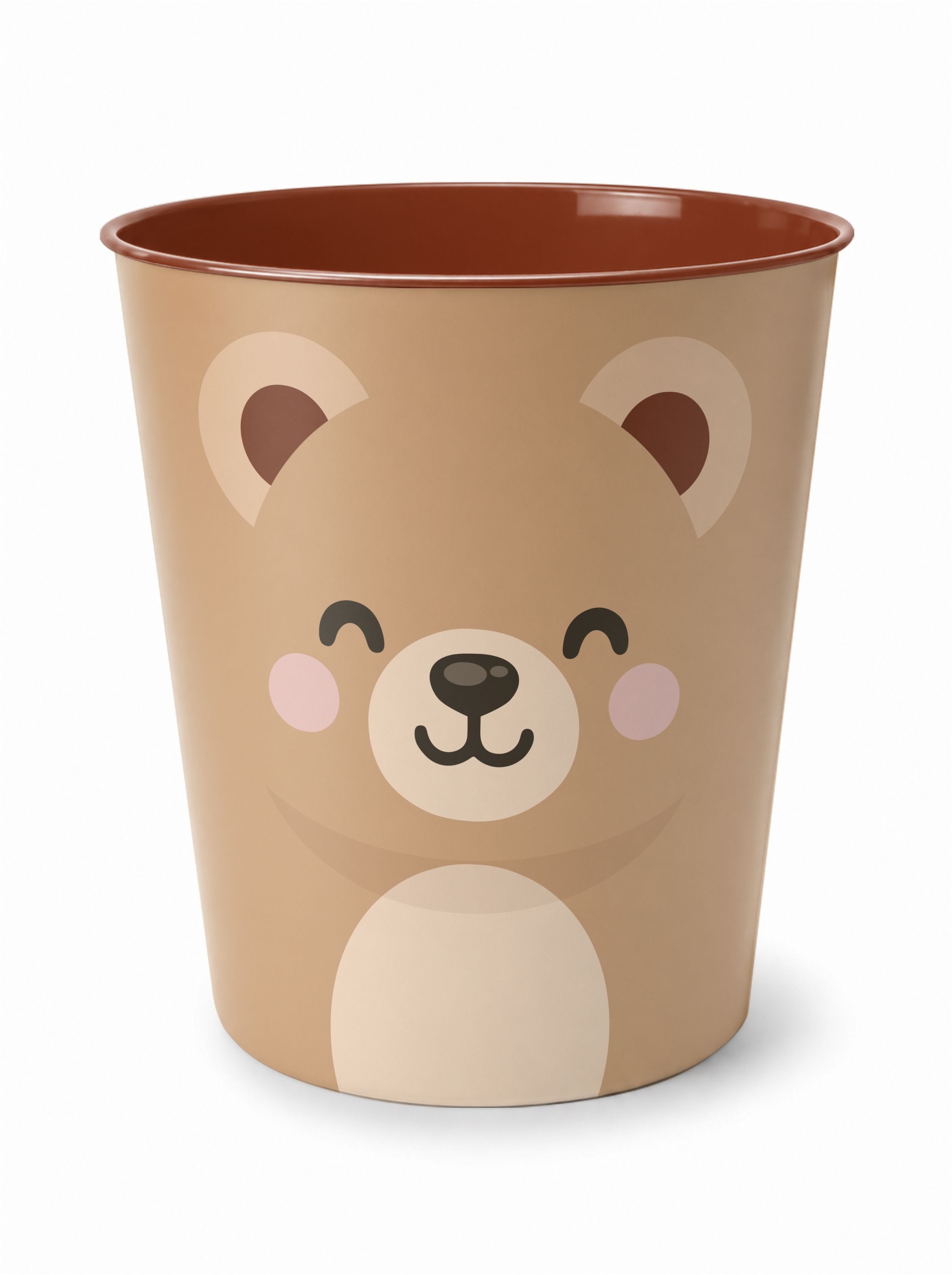 itenga Papierkorb itenga Papierkorb Tiermotiv - BÄR - Kawaii Design - ca 11 Liter