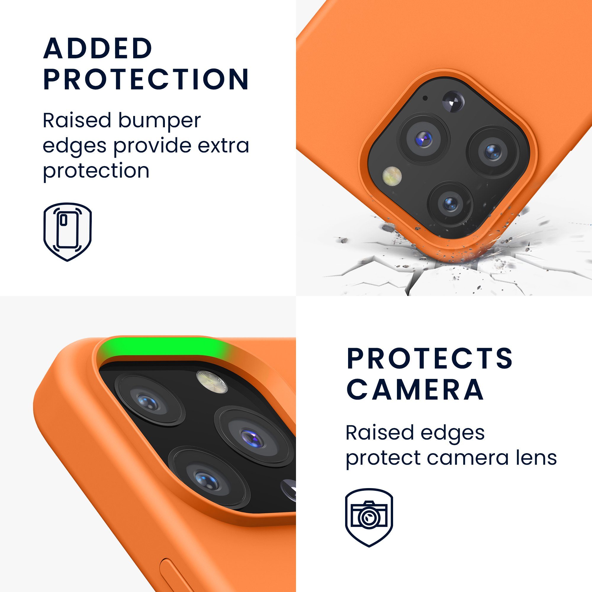kwmobile Handyhülle Hülle für Apple iPhone 13 Pro, Hülle Silikon gummiert - Handyhülle - Handy Case Cover