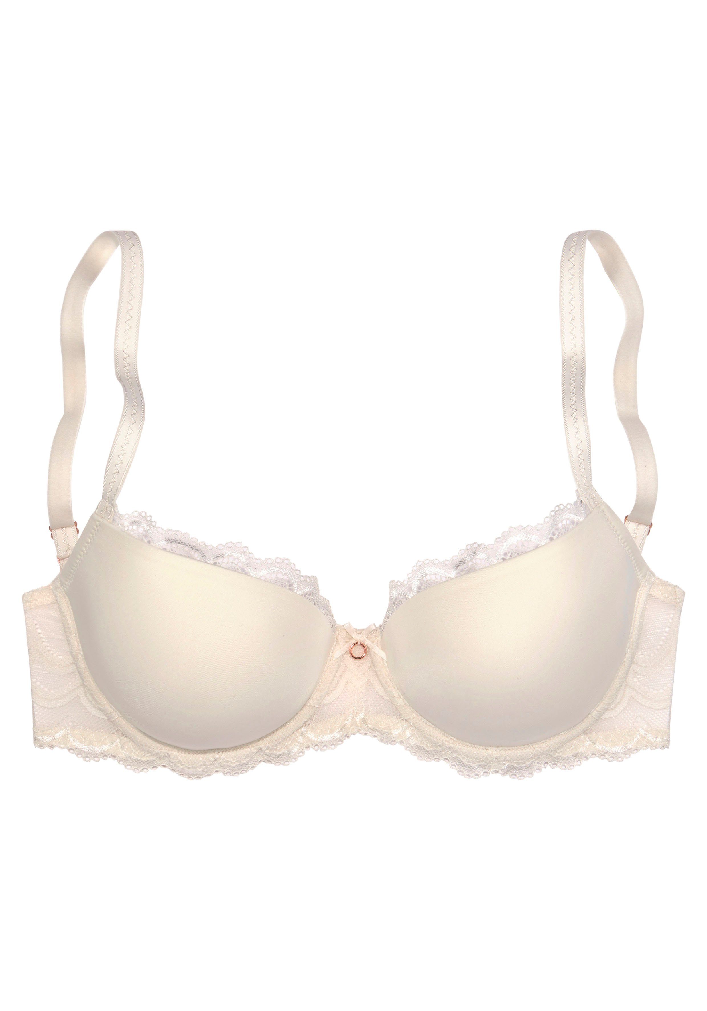 LASCANA Schalen-BH Evita mit feiner Spitzenborte, Dessous