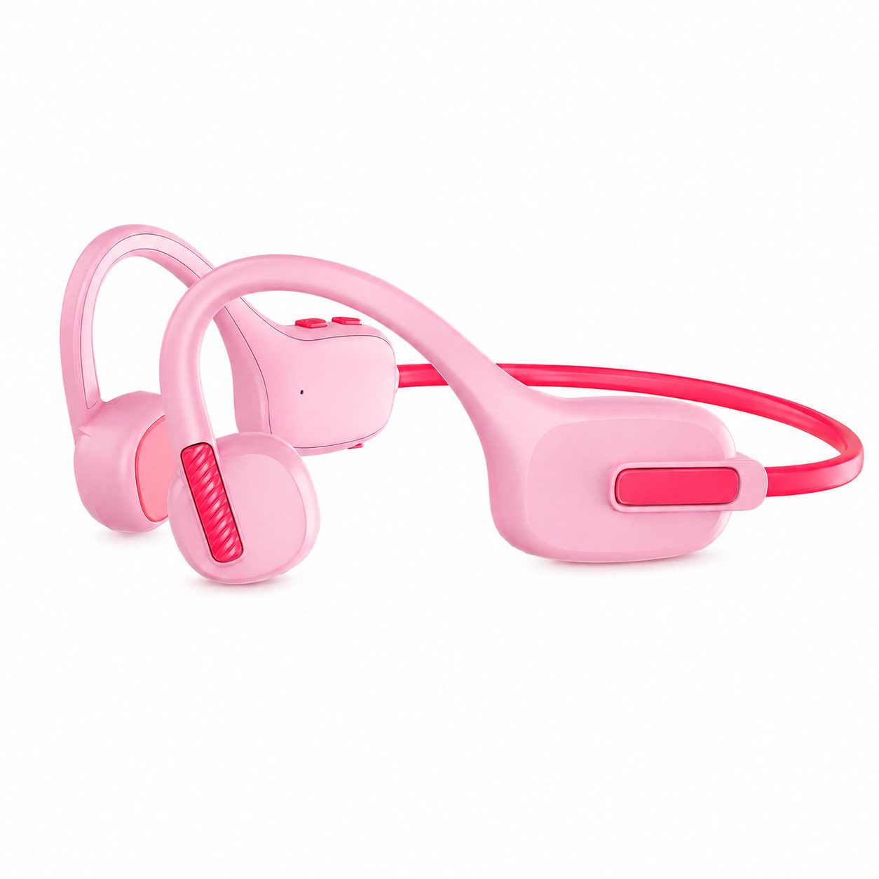 Tekoo Kinder Kopfhörer Bluetooth 5.3 Open-Ear 88 dB IPX5 rosa Open-Ear-Kopfhörer (Bluetooth, Open-Ear, Bluetooth 5.3, 88 dB, IPX5, 10 Std)