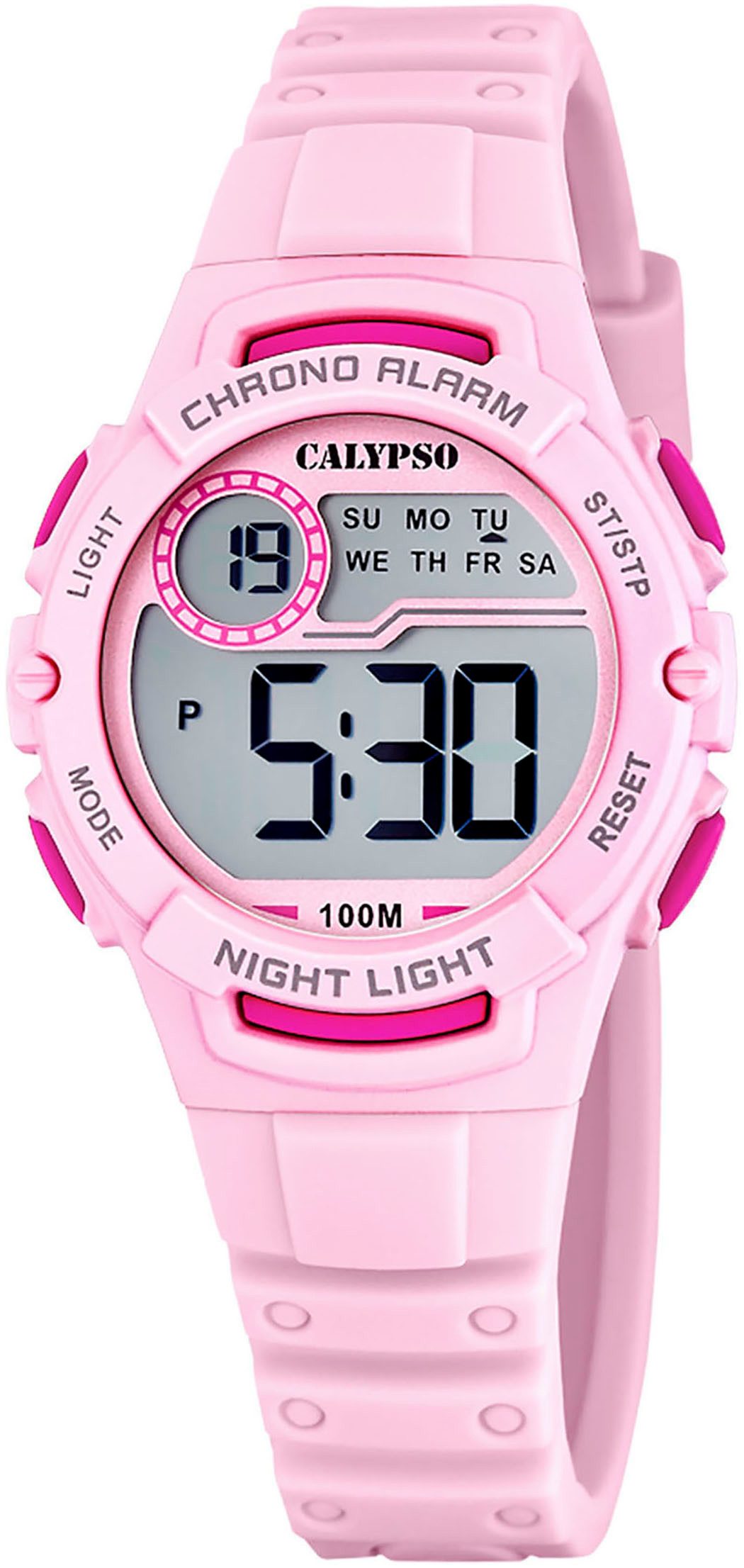 CALYPSO WATCHES Chronograph Junior Collection K5852/1, Kinderuhr, Quarzuhr, Armbanduhr, digital, Datum, Stoppfunktion