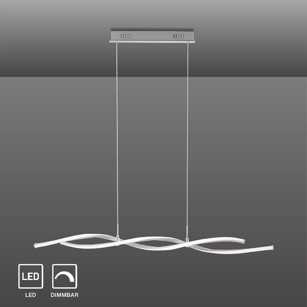 SellTec LED Pendelleuchte LED Pendellampe Welle, stufenlos dimmbar über Wan günstig online kaufen