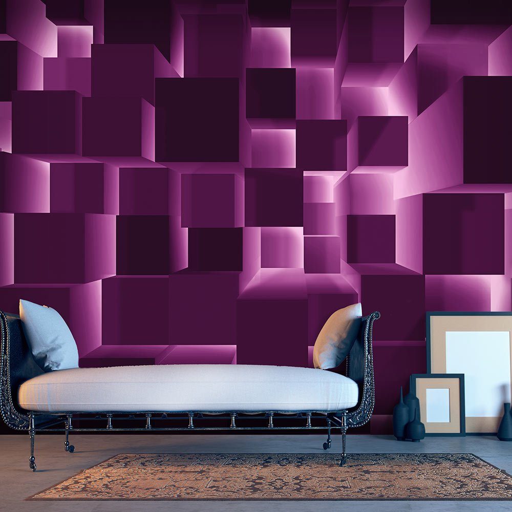 KUNSTLOFT Vliestapete Purple Hit 0.98x0.7 m, matt, lichtbeständige Design Tapete