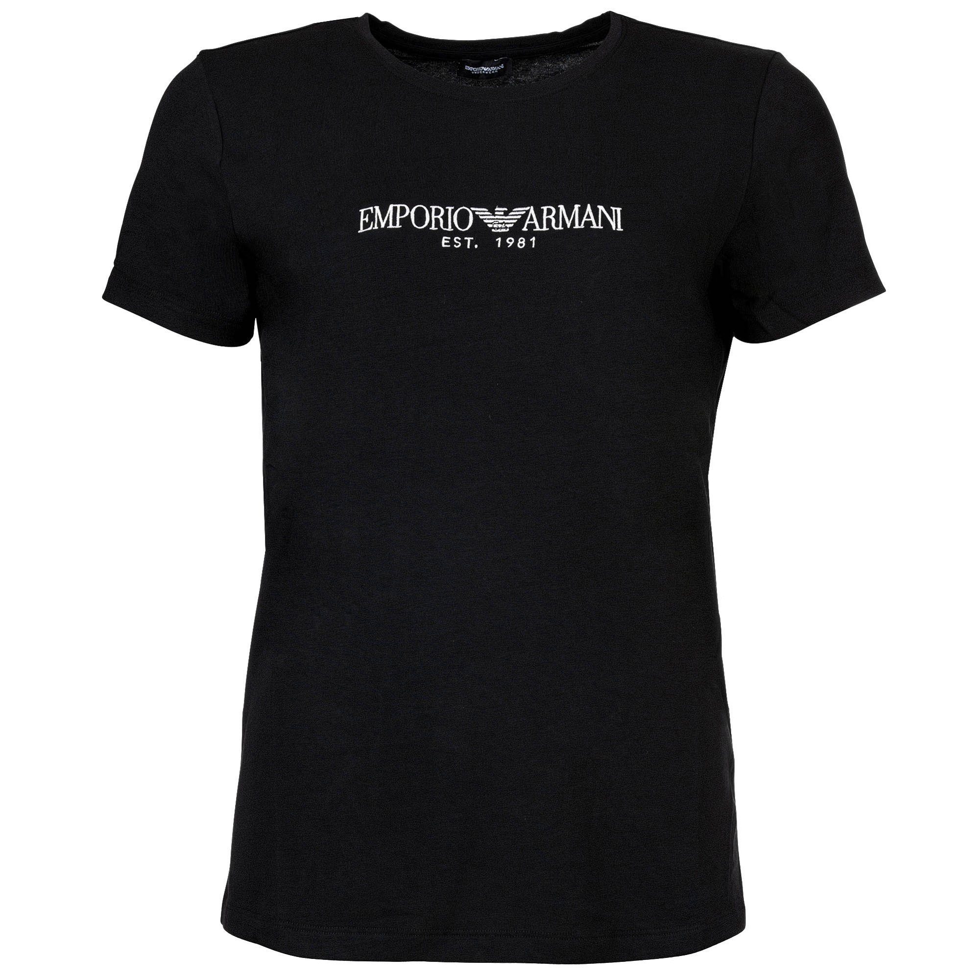 Emporio Armani T-Shirt Damen T-Shirt 1er Pack Baumwolle EVERYDAY COTTON (Packung, 1er Pack)