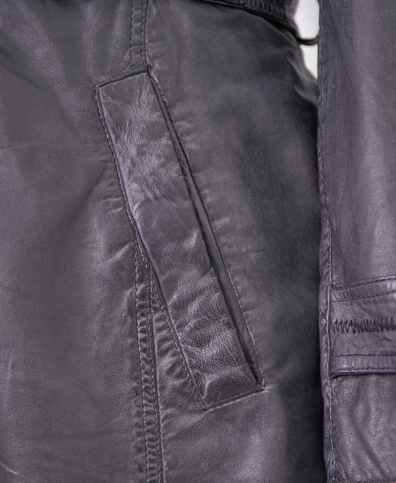 Maddox Lederjacke Borneo MADDOX - Damen Trenchcoat Ledermantel Mantel Lammnappa schwarz