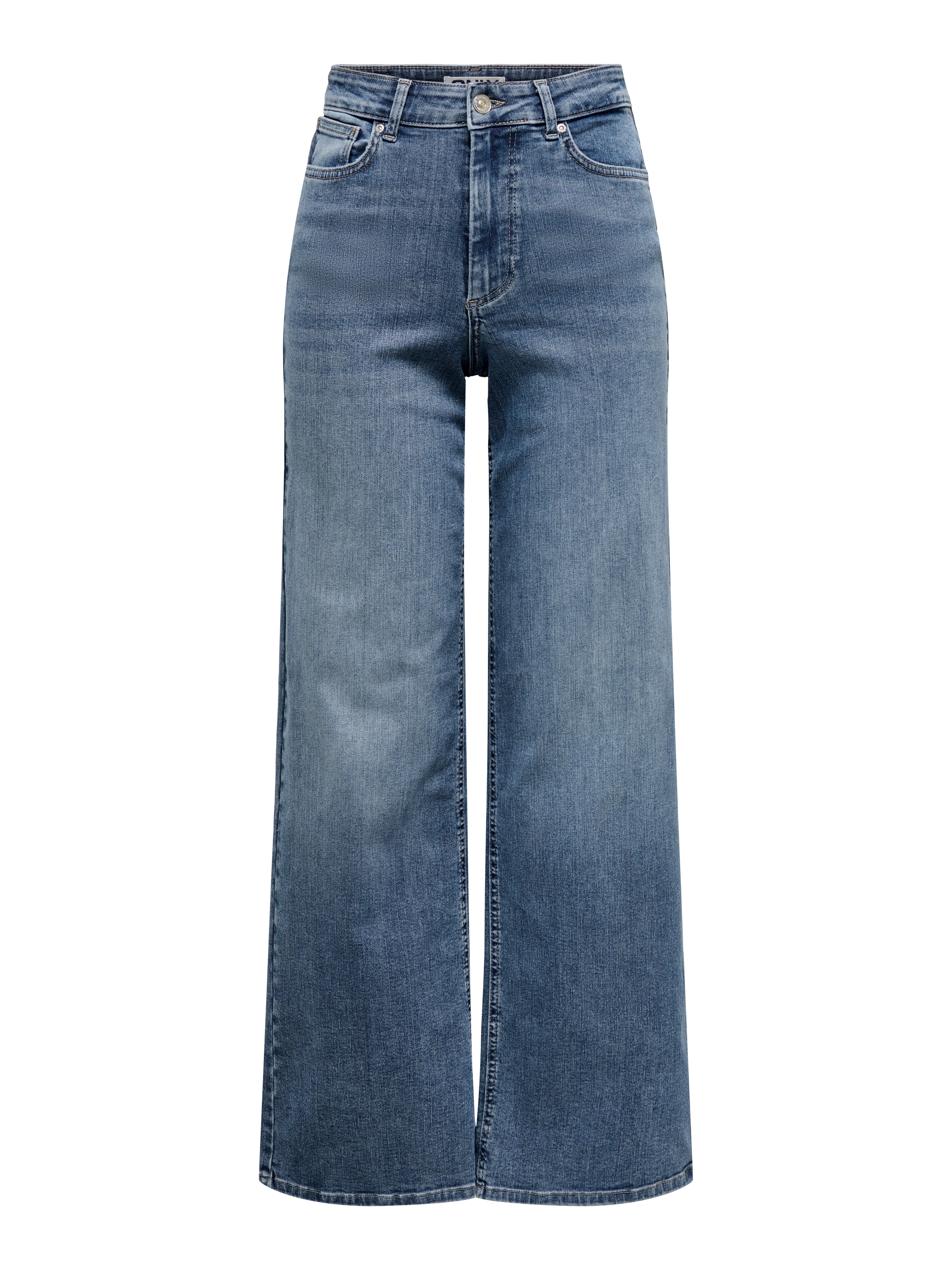 High-waist-Jeans ONLMADISON – High-Waist-Jeans mit modischen Abriebeffekten