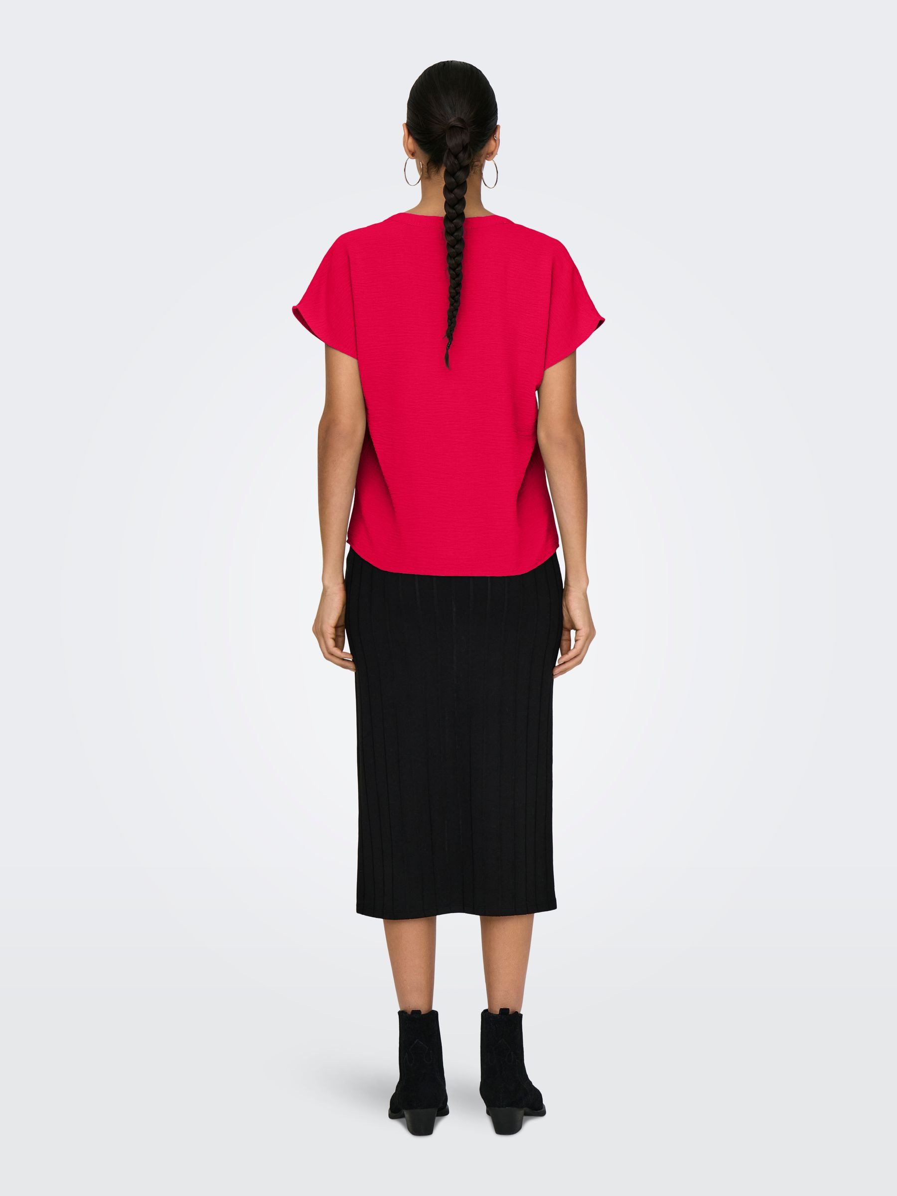 JACQUELINE de YONG Blusenshirt Einfarbige Kurzarm günstig online kaufen