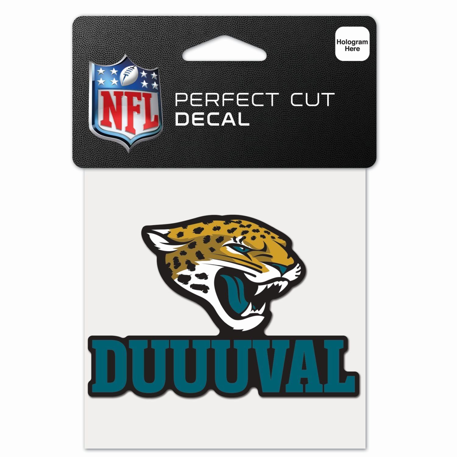 WinCraft Wanddekoobjekt Perfect Cut 10x10cm Aufkleber NFL Teams Slogan Jacksonville Jaguars