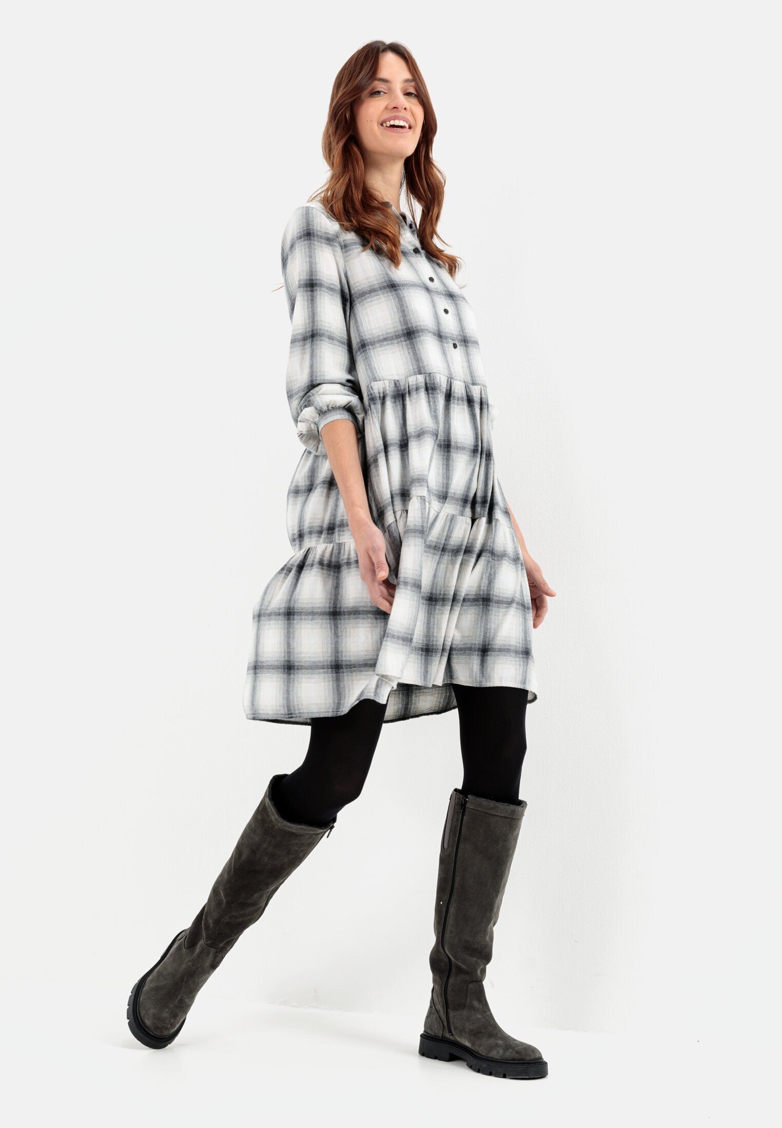 camel active Blusenkleid aus Baumwolle (1-tlg)
