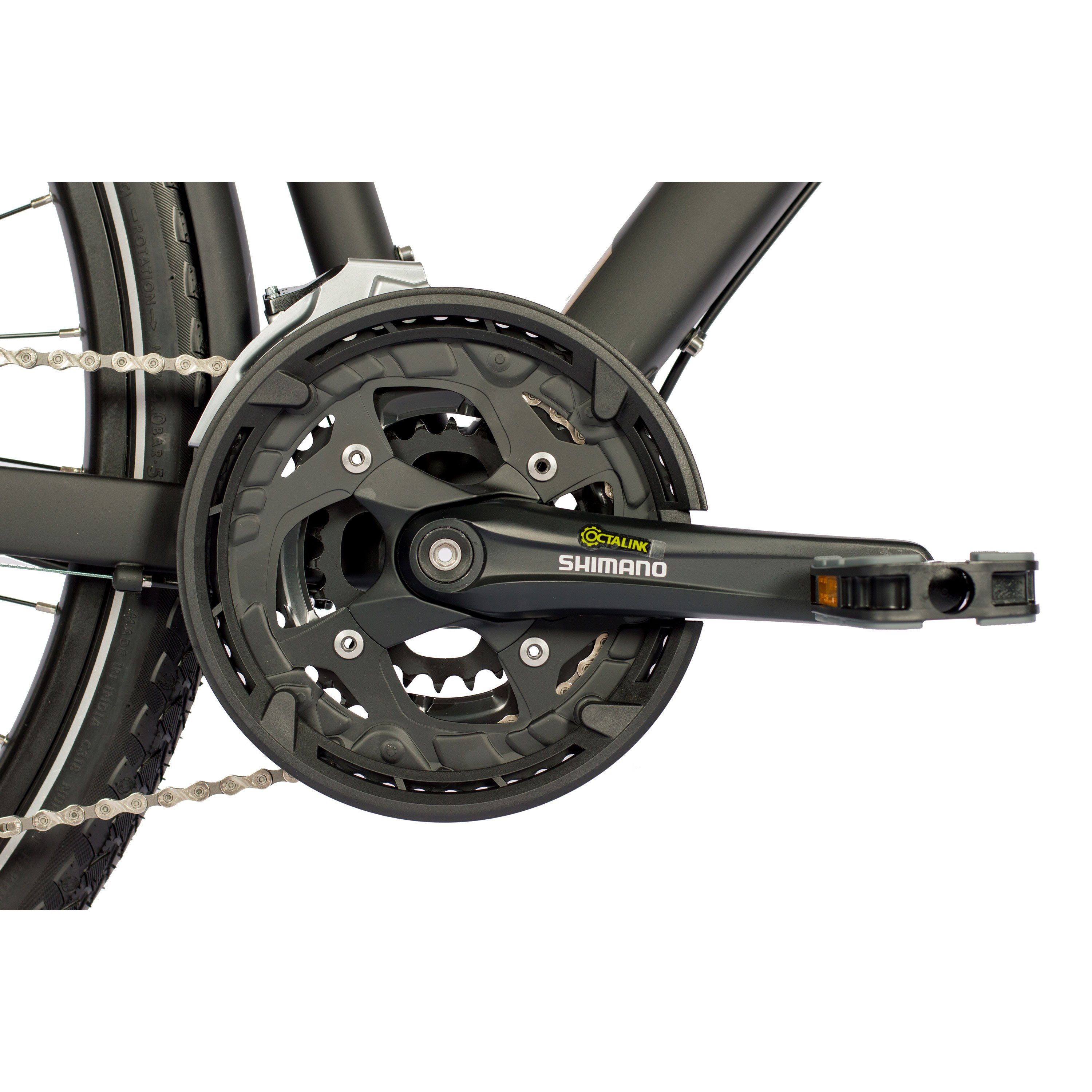 Airtracks Trekkingrad 28 Zoll Herren XXL Fahrrad Trekking Fahrrad TR.2880 Trekkingbike, 27 Gang, Kettenschaltung, (Shimano DEORE RD-M592 SGS), Schwarz Matt - Rahmenhöhen 55 cm & 60 cm » Modeljahr 2026