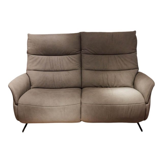 himolla 2-Sitzer Sofa Brüssel 4050 Leder Leonessa Fjord Grau Gestell Metall günstig online kaufen