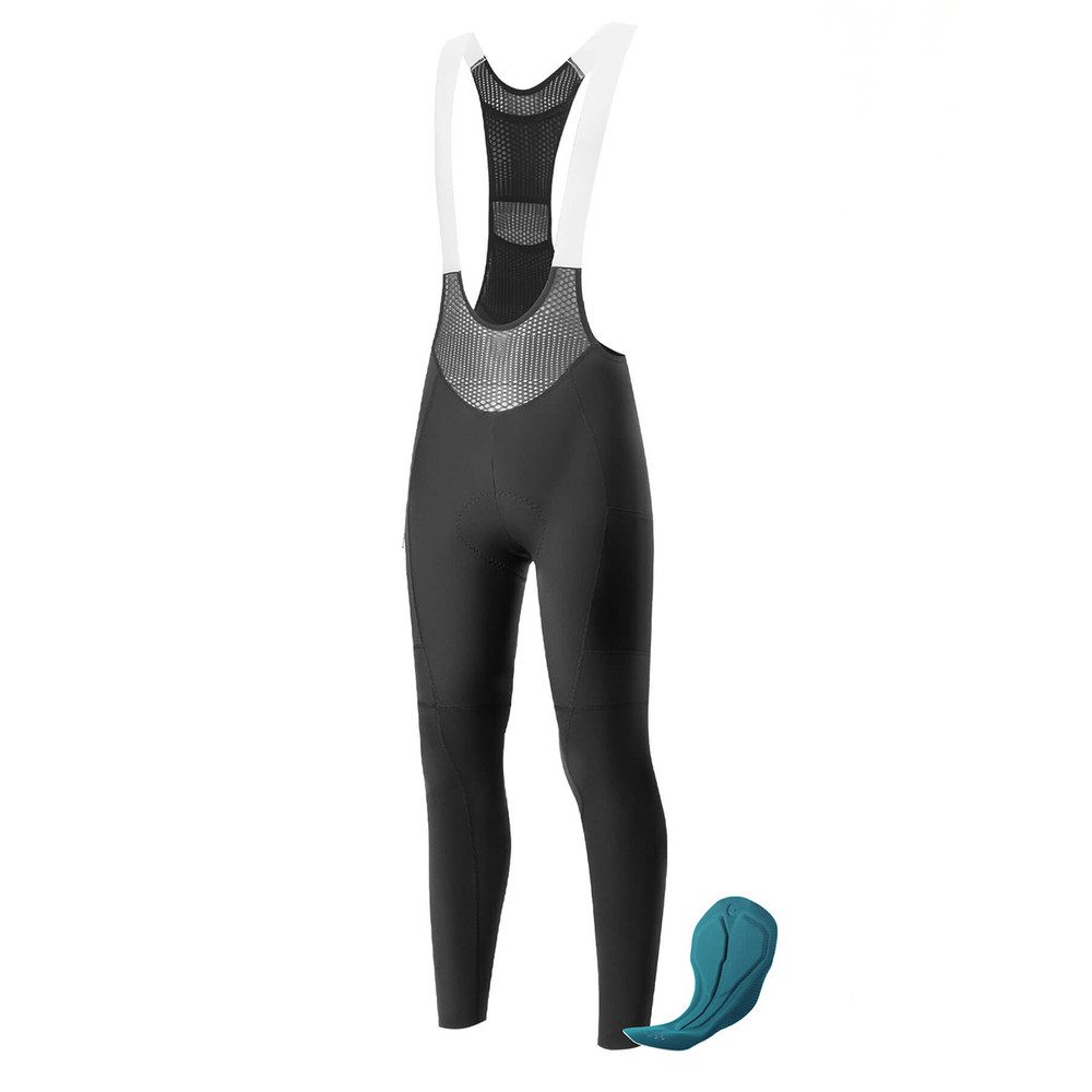 ROCKBROS Radhose Radträgerhose Fahrradtights Sitzpolster (Spar-Set, 1-tlg) Sitzpolster, atmungsaktiv, Taschen, reflektierend