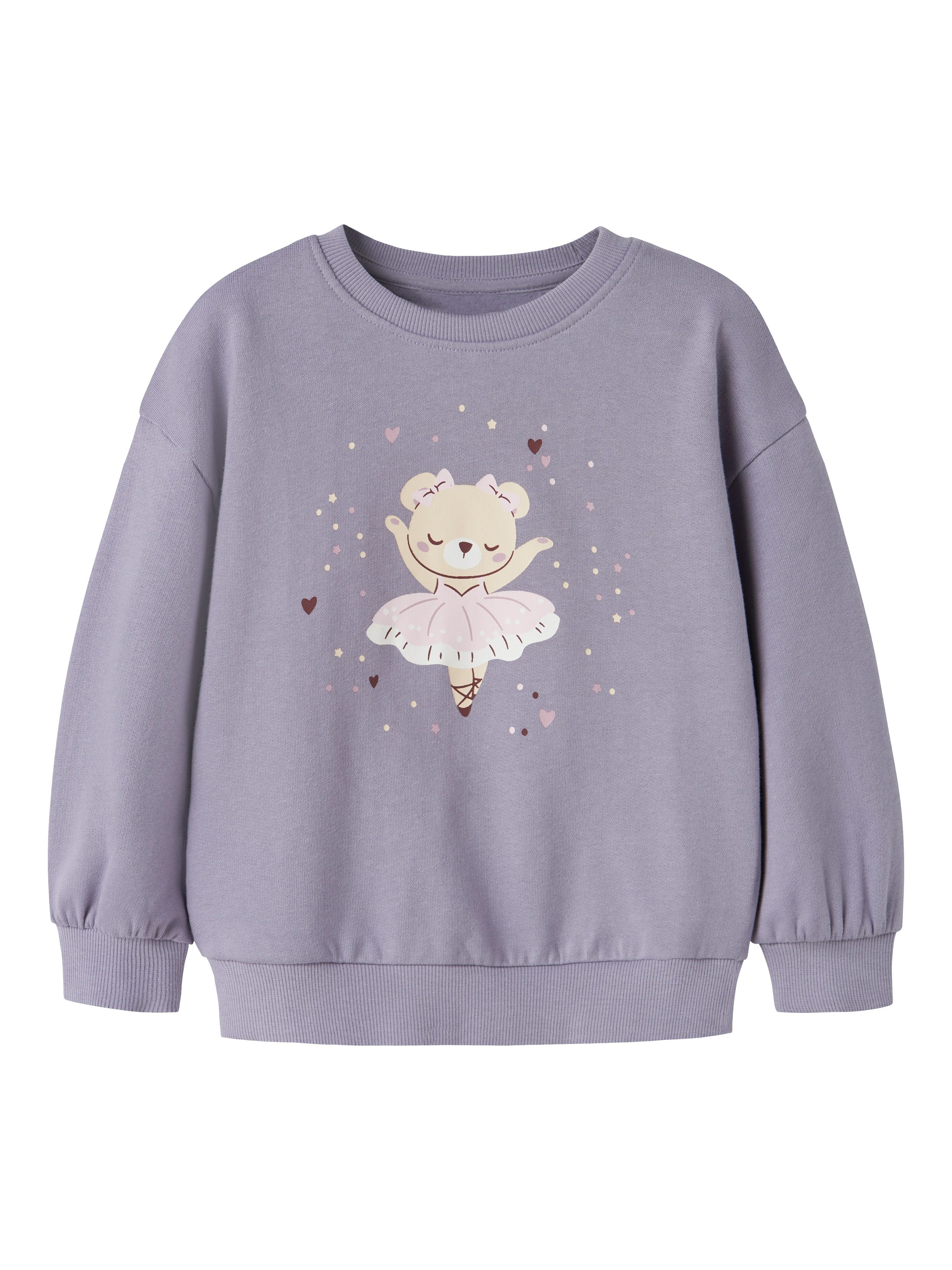 Name It Sweatshirt NMFVALONA LS LONG RLX SWEAT BRU