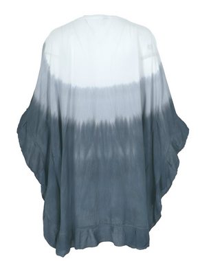 Guru-Shop Longbluse Batiktunika, Kaftan, Strandtunika, gestreift -.. alternative Bekleidung