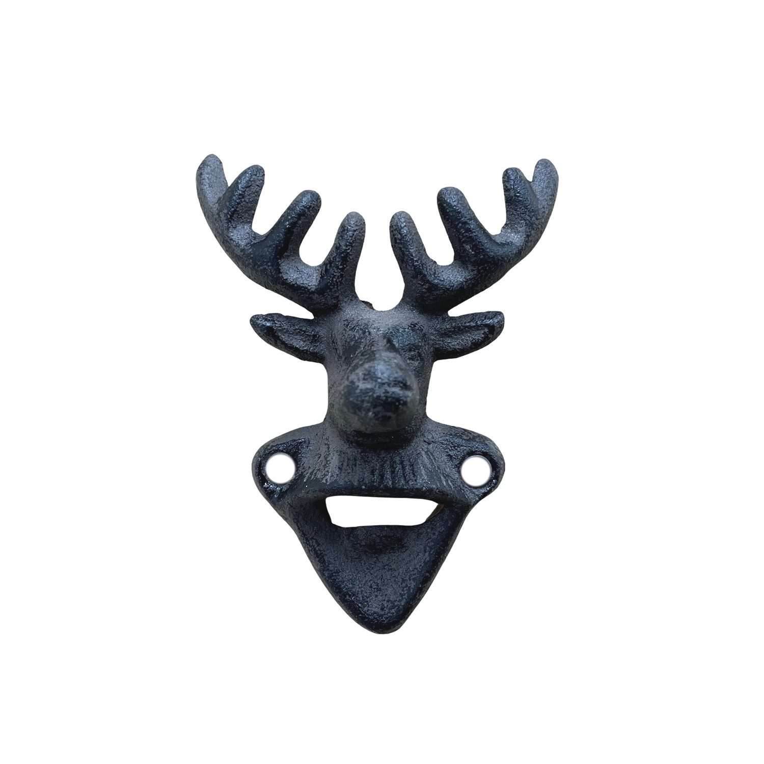 FTWdesign Flaschenöffner Hirsch Wandflaschenöffner aus Gusseisen
