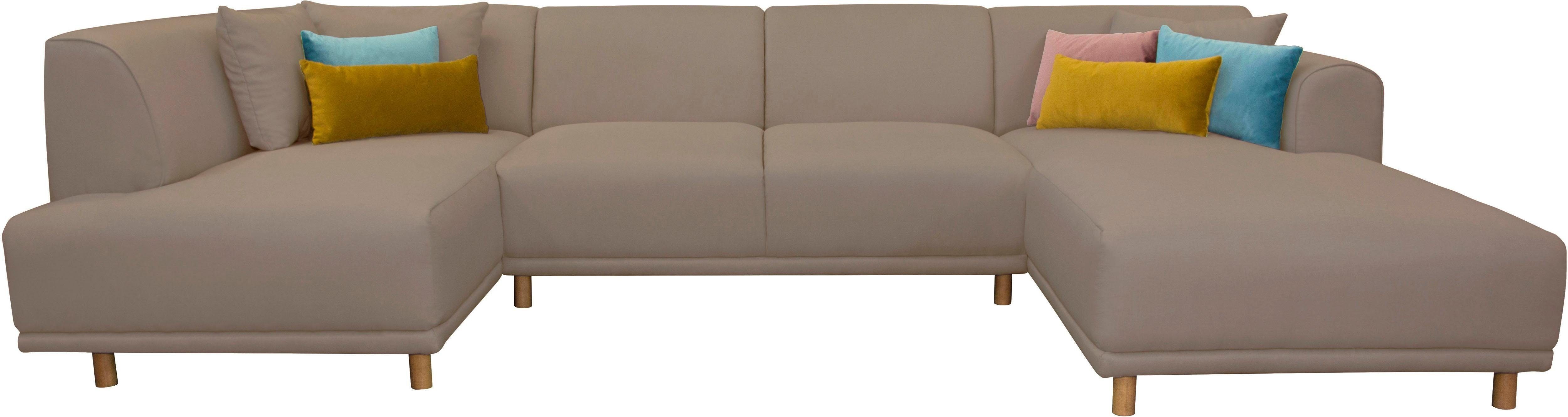 andas Wohnlandschaft Maroon U-Form, in skandinavischem günstig online kaufen
