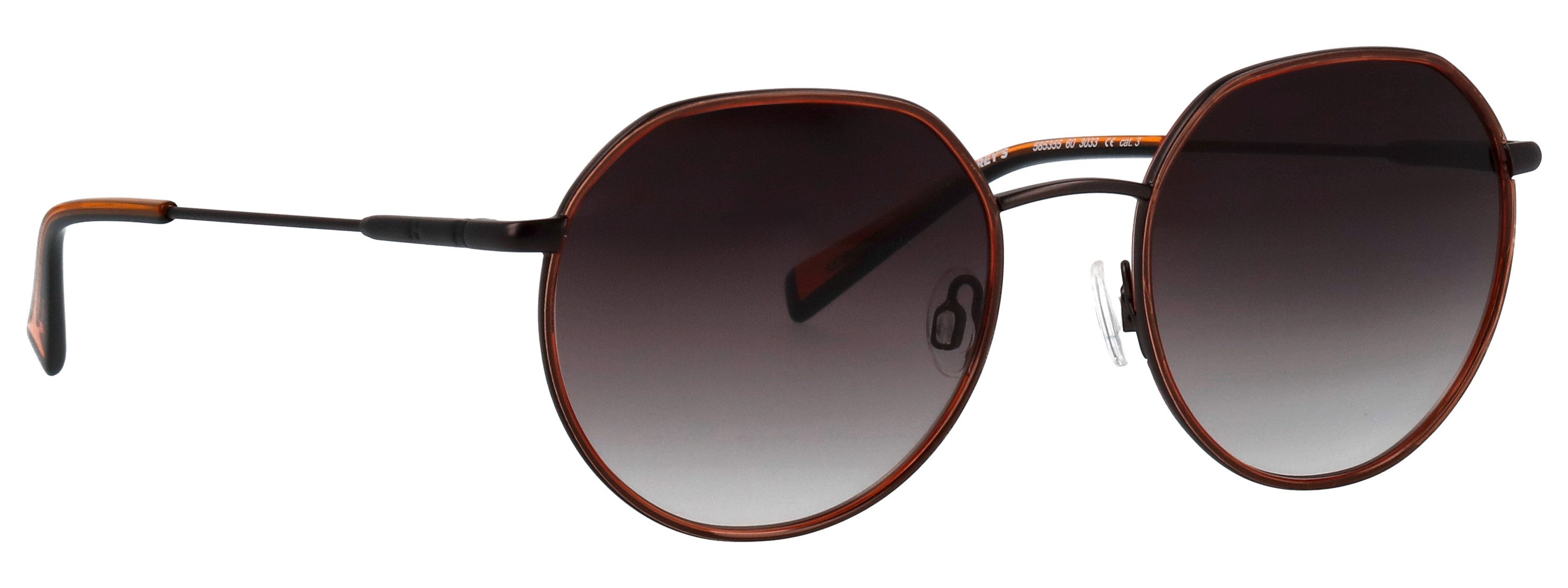 HUMPHREY´S eyewear Sonnenbrille Modell 585355 Form Panto, Logoschriftzug auf Bügel, Kombifassung