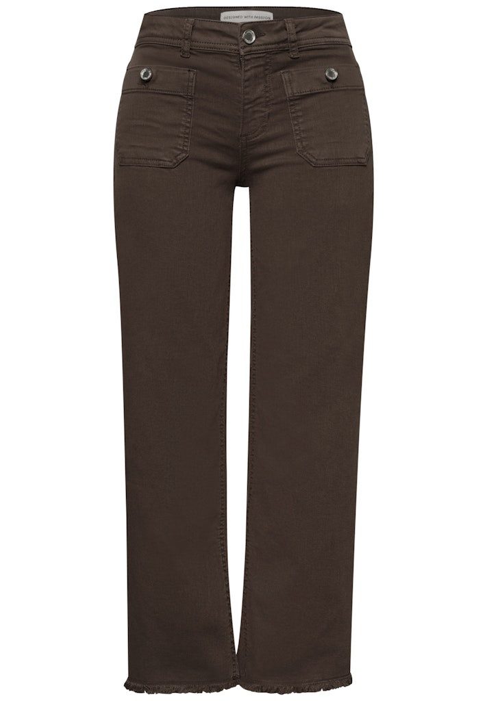 STREET ONE Bequeme Jeans STREET ONE / Da.Jeans / Style Amalia Straight Leg,mw,b