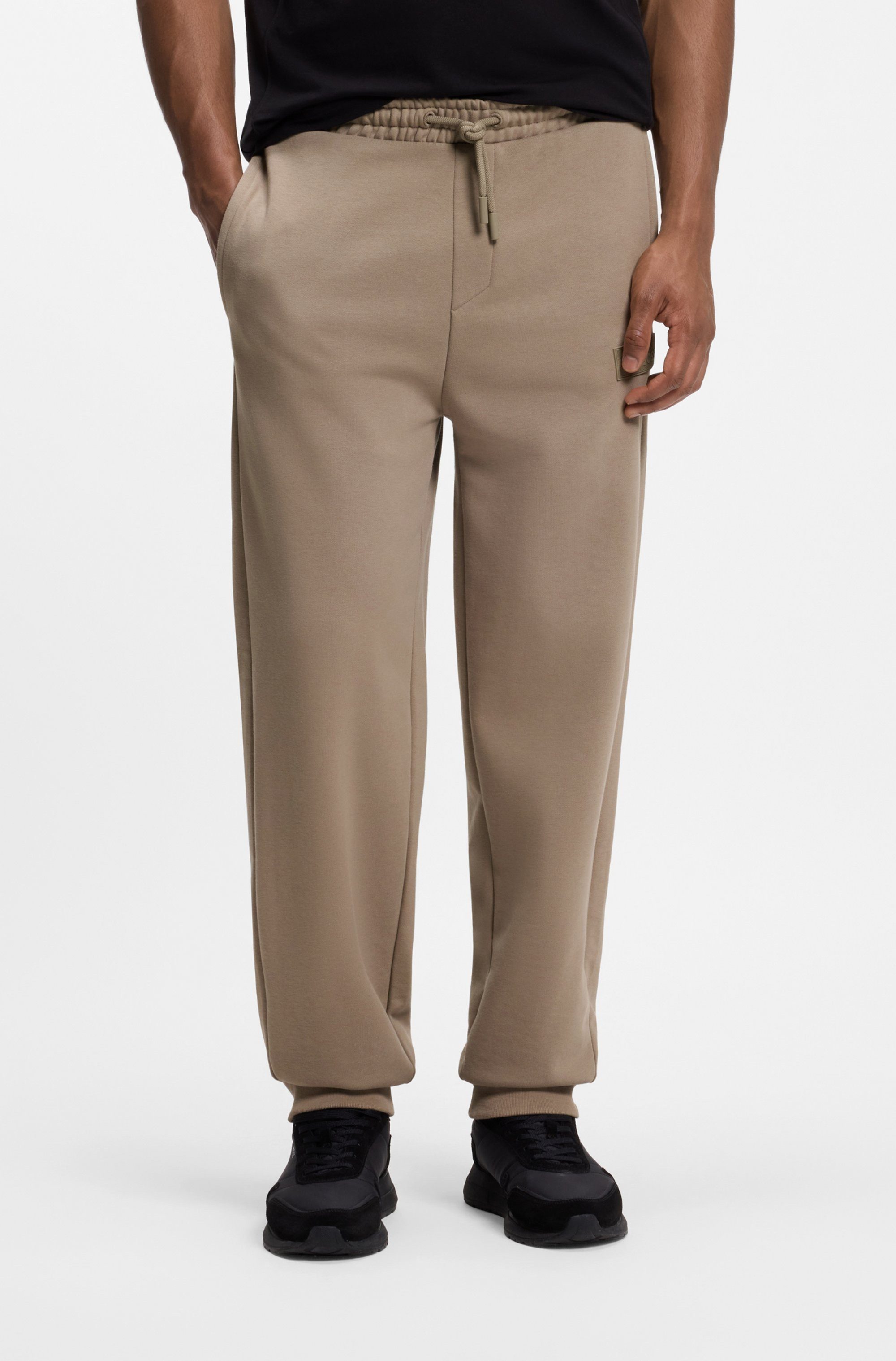 BOSS GREEN Sweathose elastischer Bund, Relaxed Fit, Baumwoll-Mix