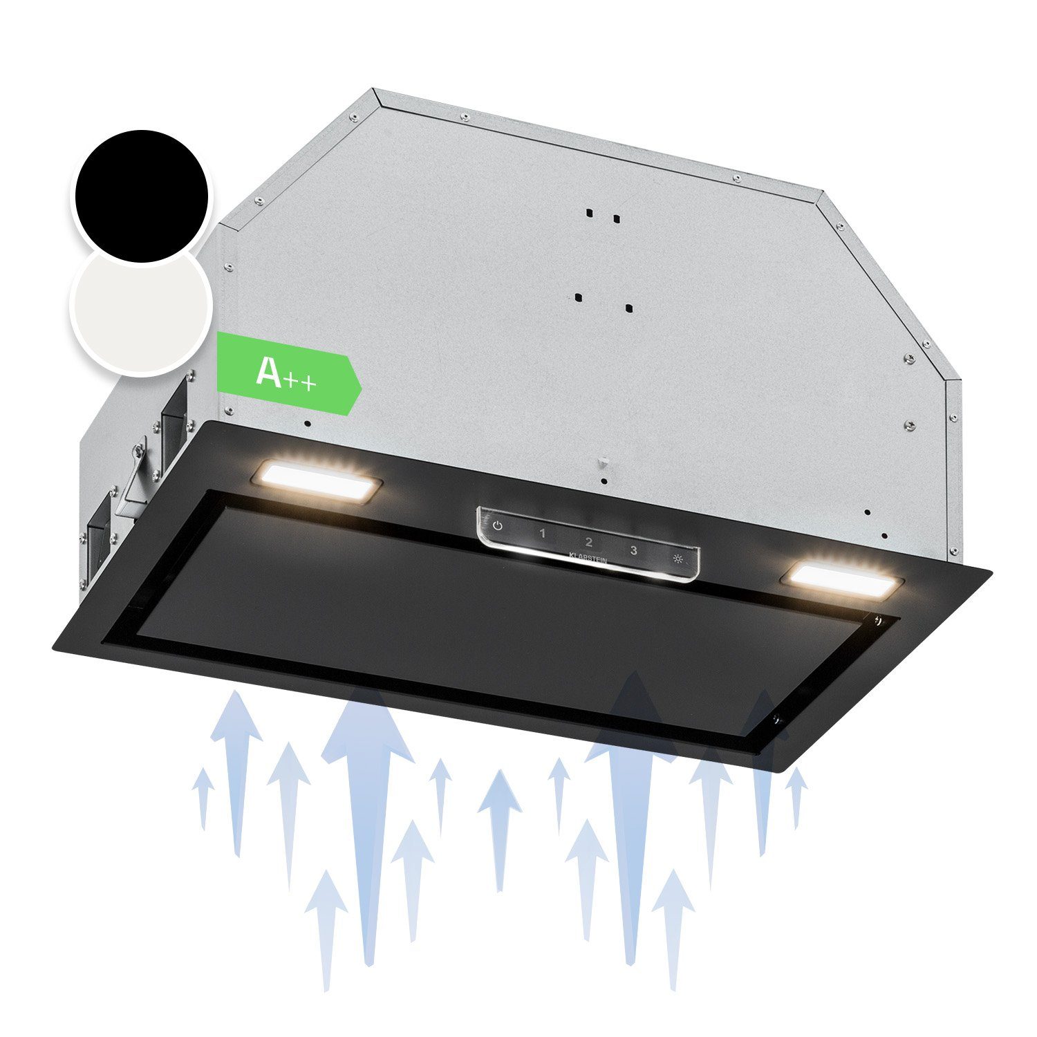 Klarstein Deckenhaube Camila Camila, Unterhaube Umluft Aktivkohlefilter LED-Touch