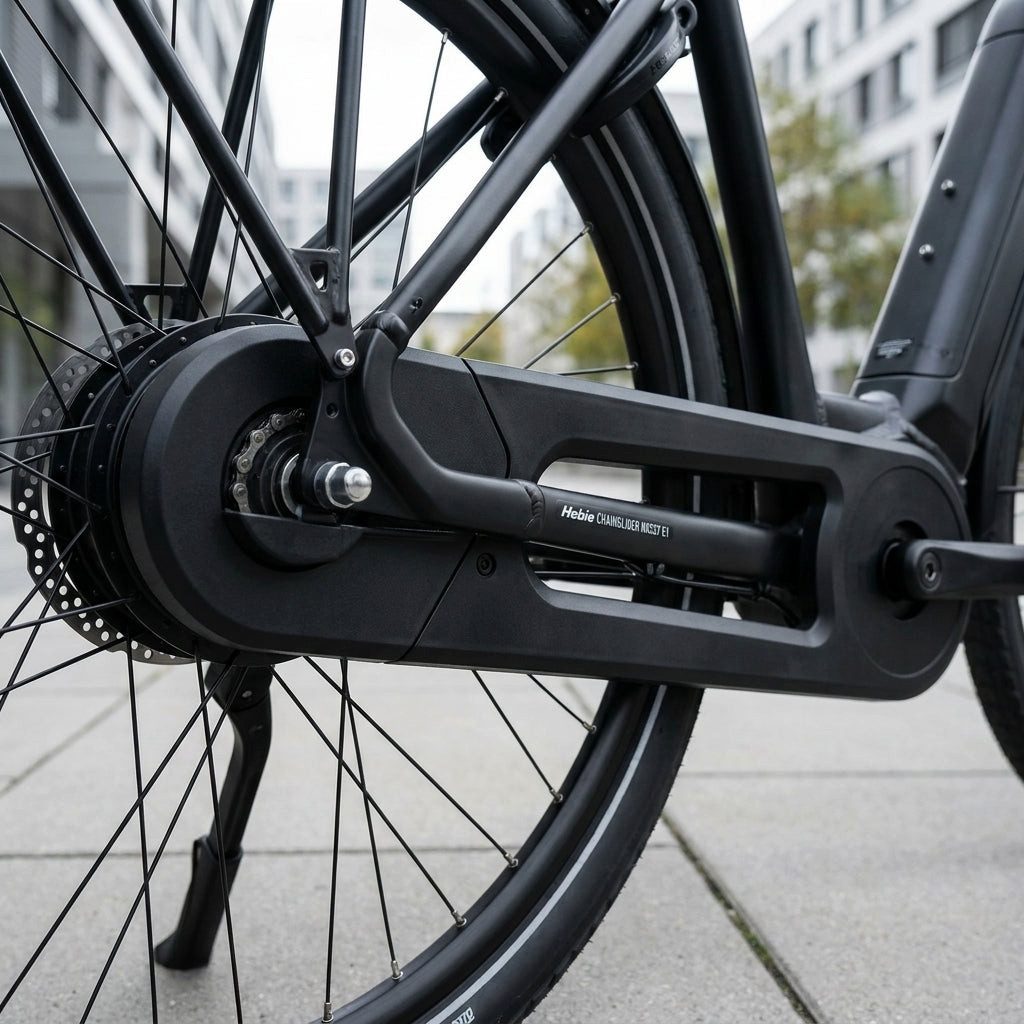 Hebie Kettenschutz Hebie Heckteil CHAINGLIDER NX527 E1 bis 23 Zähne schwarz für Shimano N