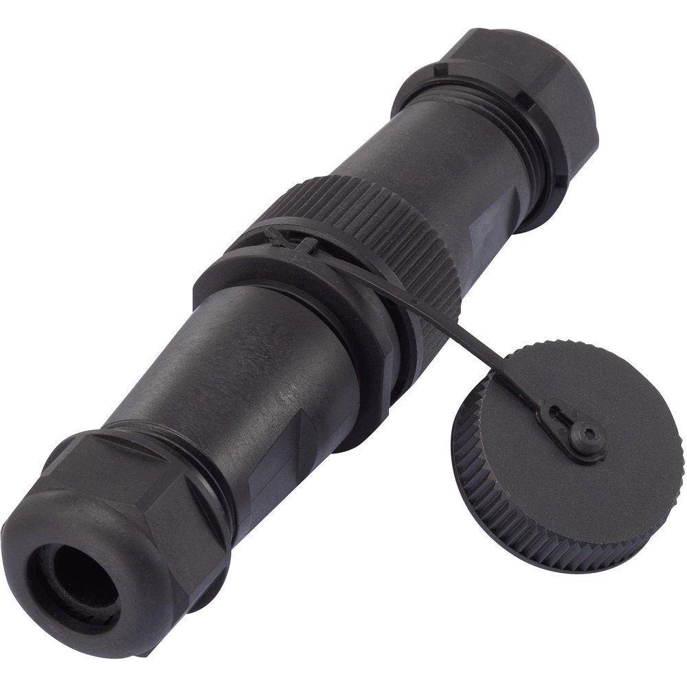 TRU COMPONENTS 1094580 Rundstecker Adapter Stecker, gerade, Buchse, ge Installationskabel