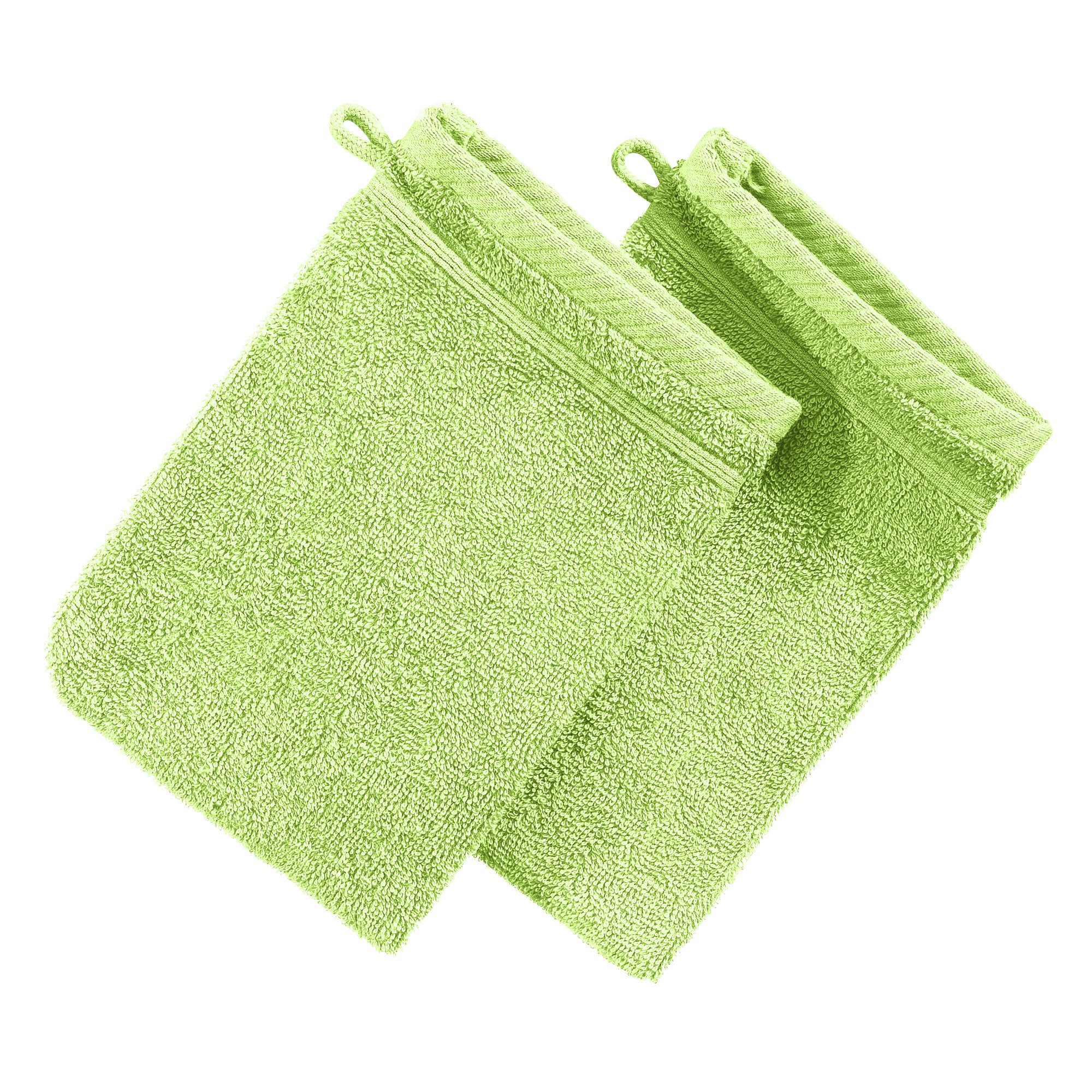 Erwin Müller Waschhandschuh Waschhandschuh "Heidelberg" 2er-Pack, Frottier, Walk-Frottier Uni